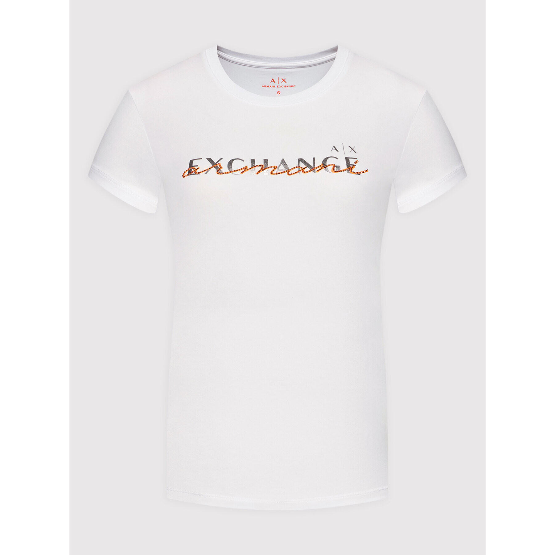 Armani Exchange T-Shirt 3LYTKD YJ5UZ 1000 Bílá Regular Fit - Pepit.cz