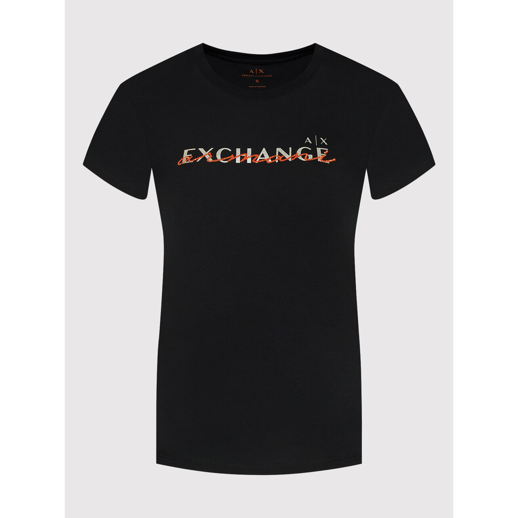 Armani Exchange T-Shirt 3LYTKD YJ5UZ Černá Regular Fit - Pepit.cz