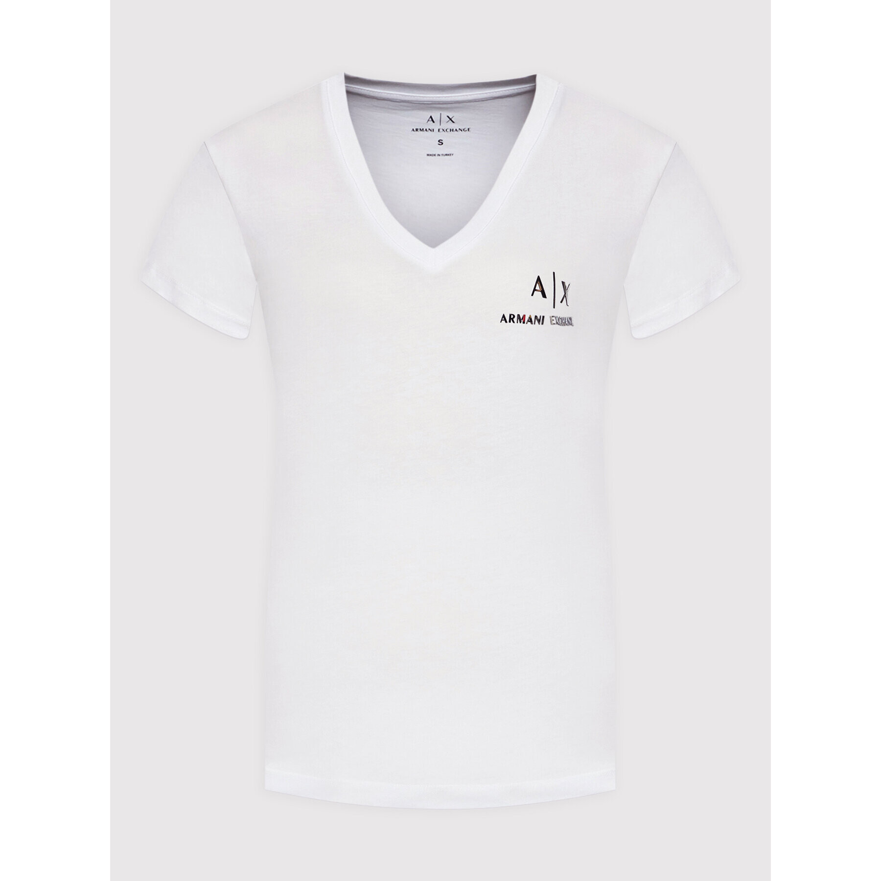 Armani Exchange T-Shirt 3LYTKF YJ8TZ 1000 Bílá Regular Fit - Pepit.cz