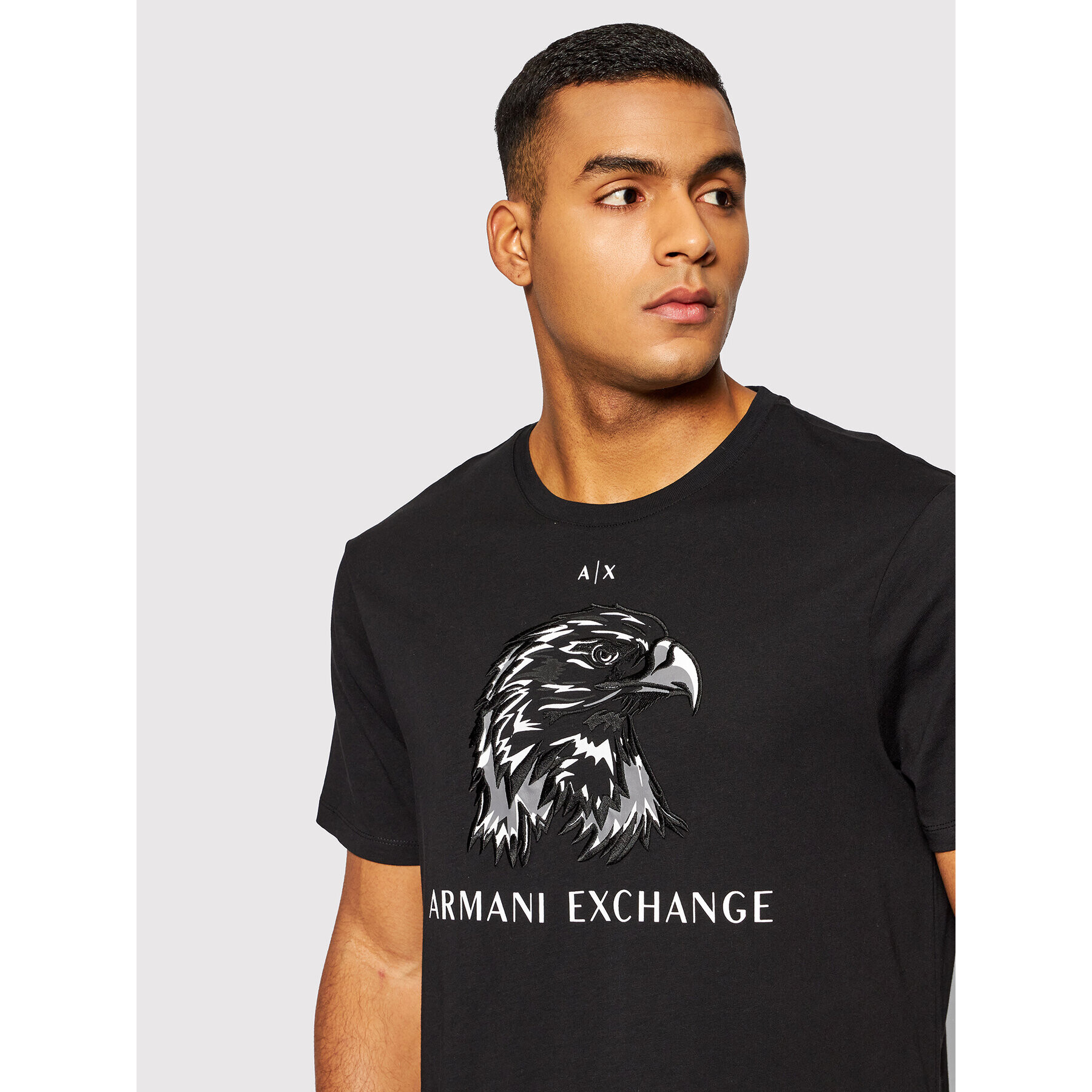 Armani Exchange T-Shirt 3LZTAQ ZJ6QZ 1200 Černá Regular Fit - Pepit.cz