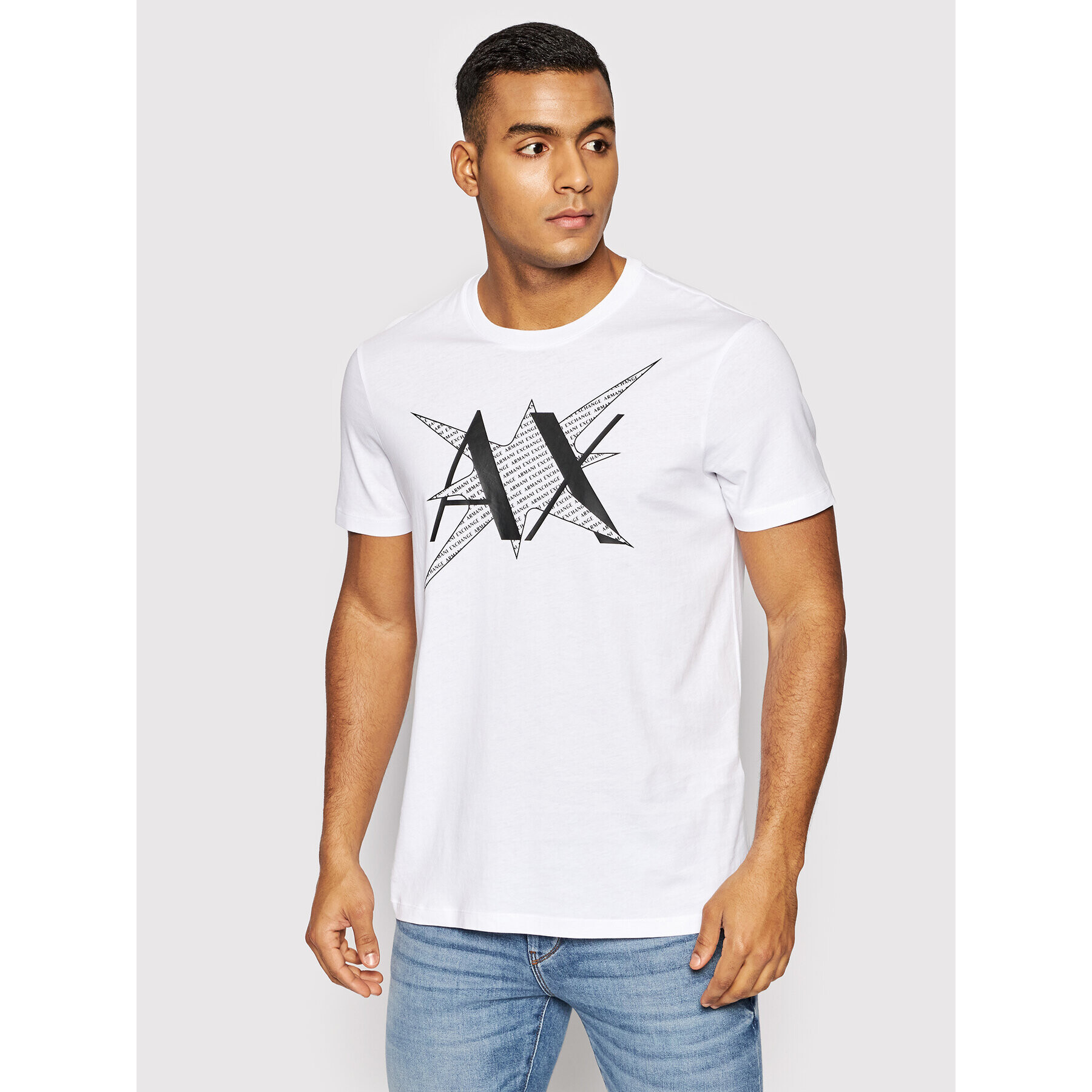 Armani Exchange T-Shirt 3LZTFD ZJ8EZ 1100 Bílá Slim Fit - Pepit.cz