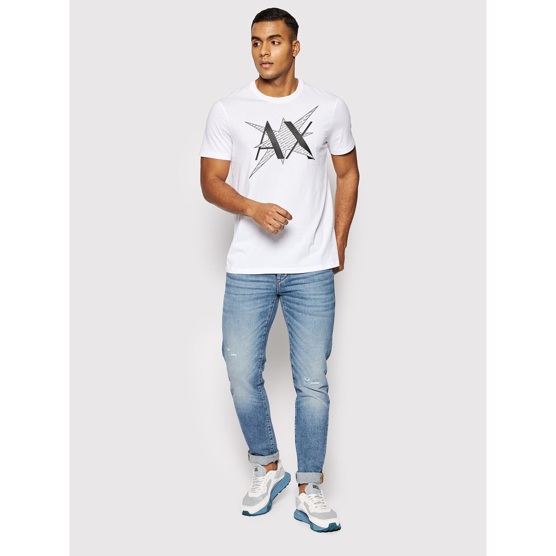 Armani Exchange T-Shirt 3LZTFD ZJ8EZ 1100 Bílá Slim Fit - Pepit.cz