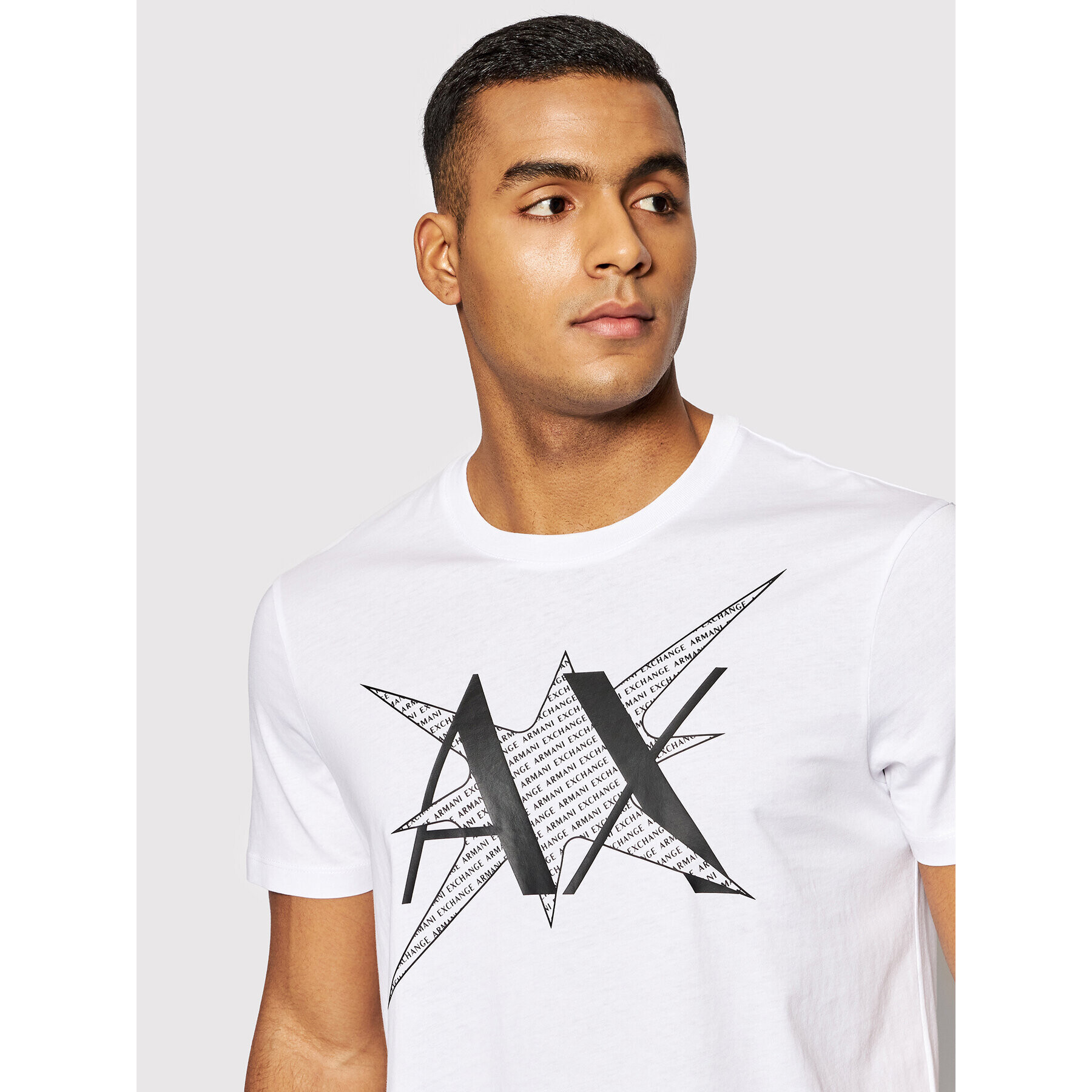 Armani Exchange T-Shirt 3LZTFD ZJ8EZ 1100 Bílá Slim Fit - Pepit.cz