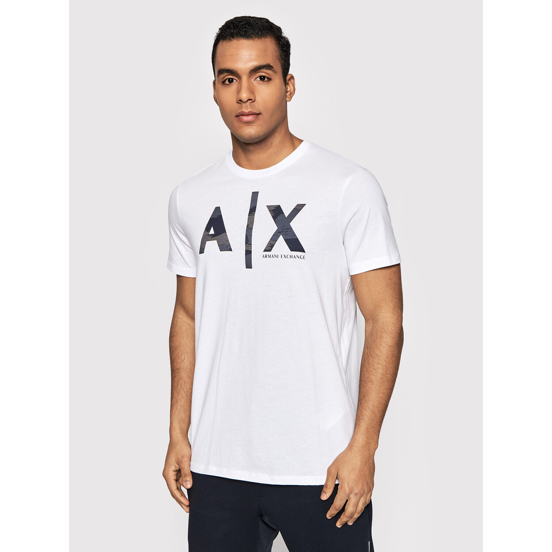 Armani Exchange T-Shirt 3LZTHA ZJH4Z 1100 Bílá Regular Fit - Pepit.cz