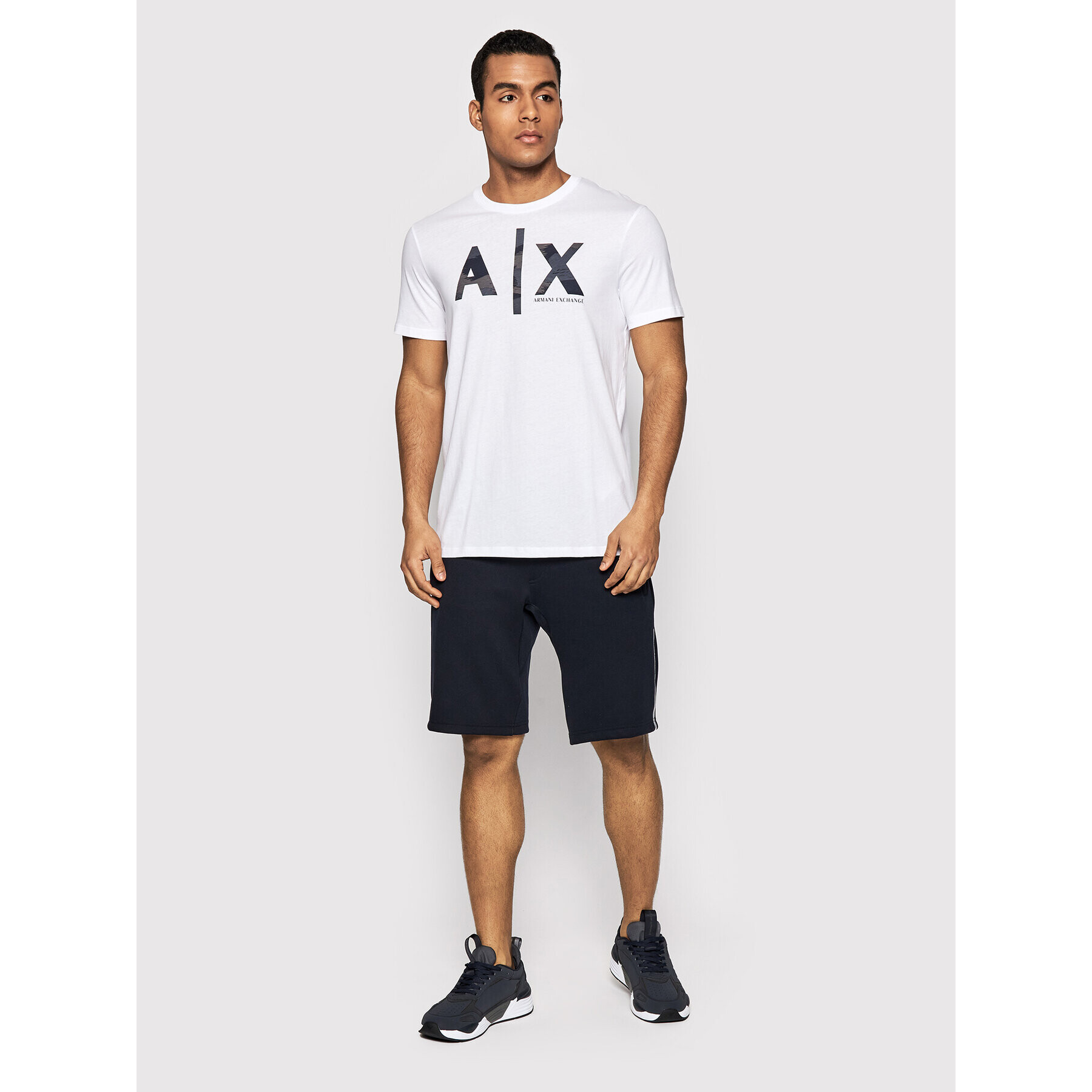 Armani Exchange T-Shirt 3LZTHA ZJH4Z 1100 Bílá Regular Fit - Pepit.cz