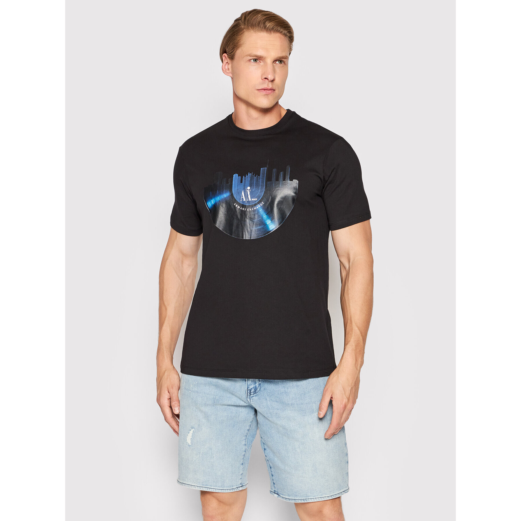 Armani Exchange T-Shirt 3LZTJJ ZJBVZ 8263 Černá Regular Fit - Pepit.cz