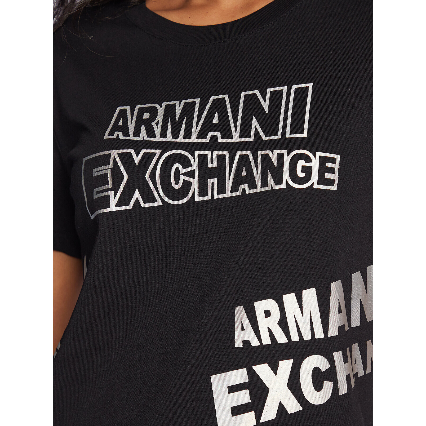 Armani Exchange T-Shirt 3RYTBD YJCHZ 1200 Černá Regular Fit - Pepit.cz