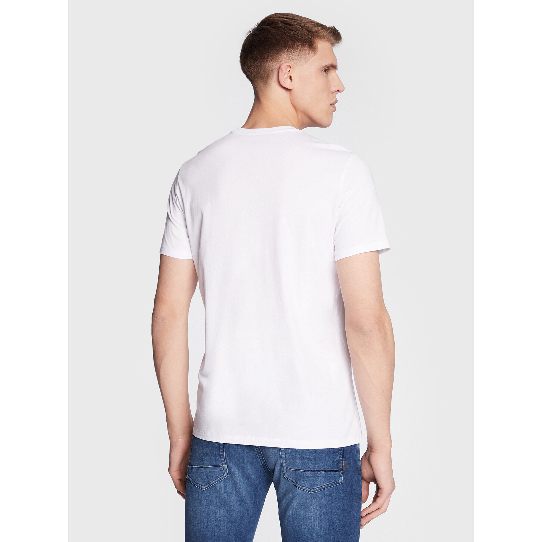 Armani Exchange T-Shirt 3RZTAF ZJGCZ 1100 Bílá Slim Fit - Pepit.cz