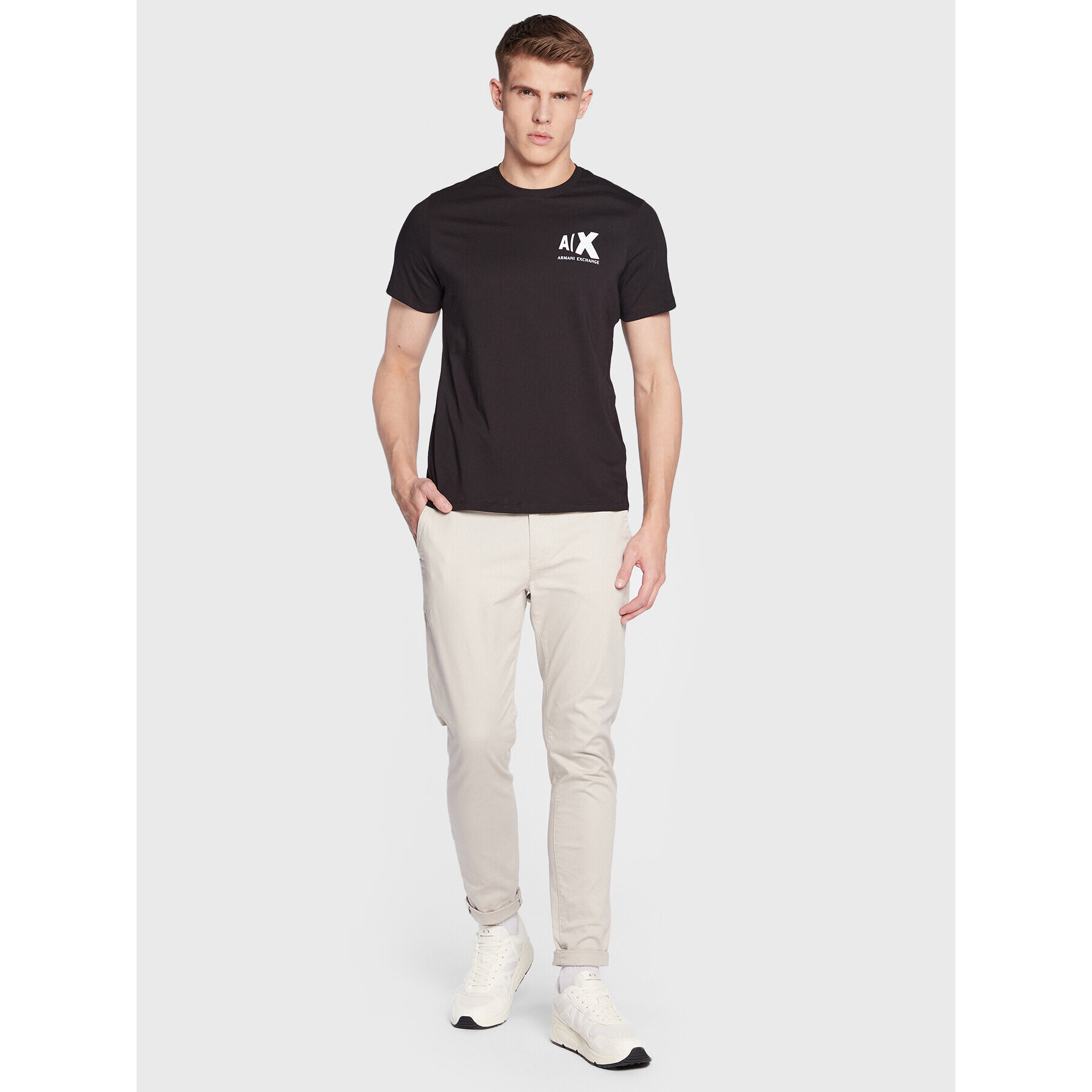 Armani Exchange T-Shirt 3RZTAF ZJGCZ 1200 Černá Slim Fit - Pepit.cz