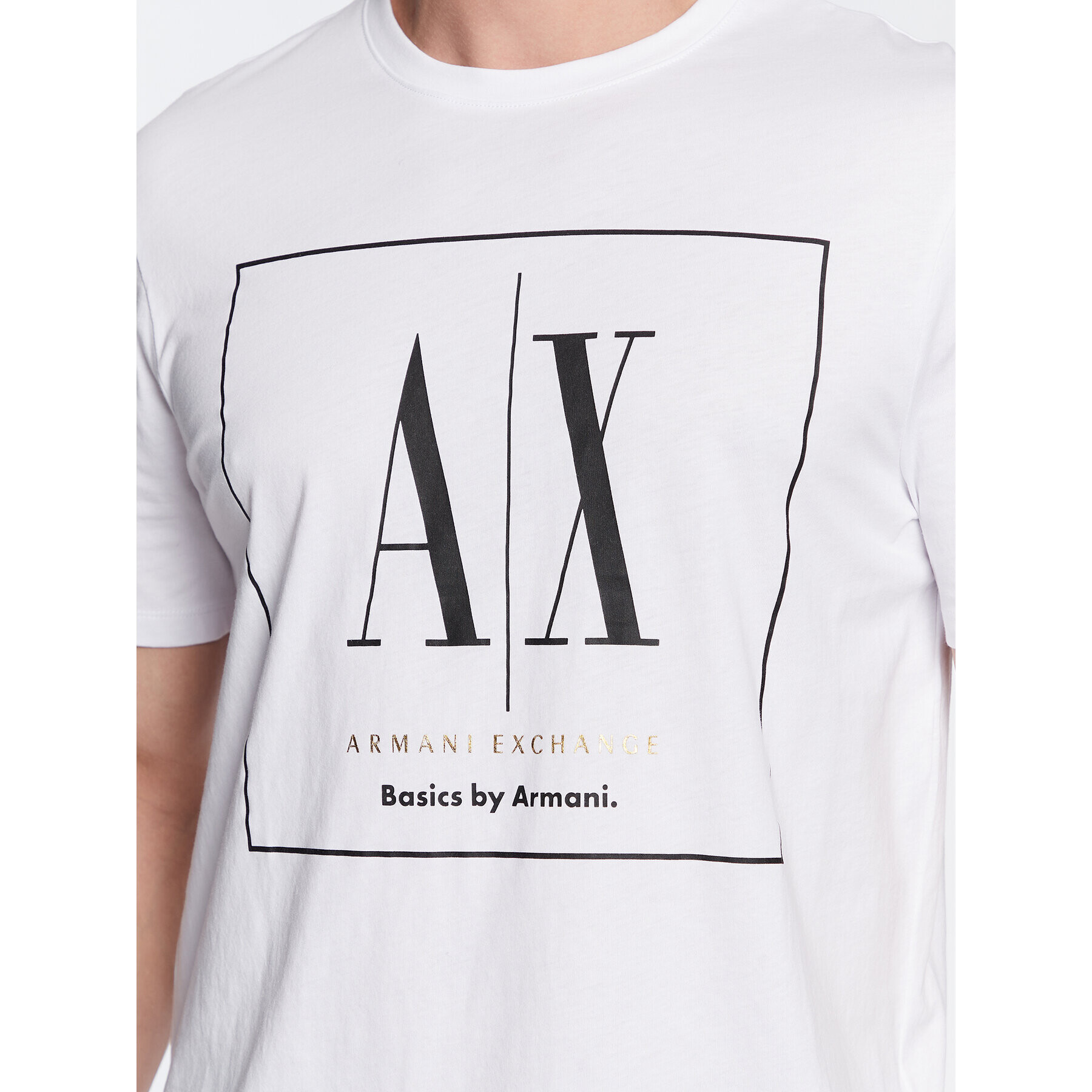 Armani Exchange T-Shirt 3RZTAG ZJ8EZ 1100 Bílá Regular Fit - Pepit.cz