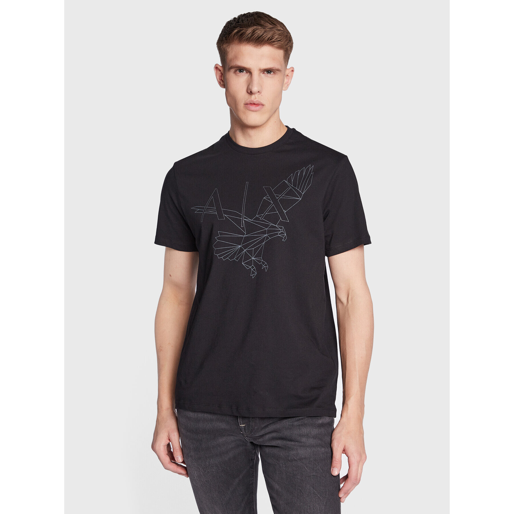 Armani Exchange T-Shirt 3RZTBF ZJ9TZ 1200 Černá Regular Fit - Pepit.cz