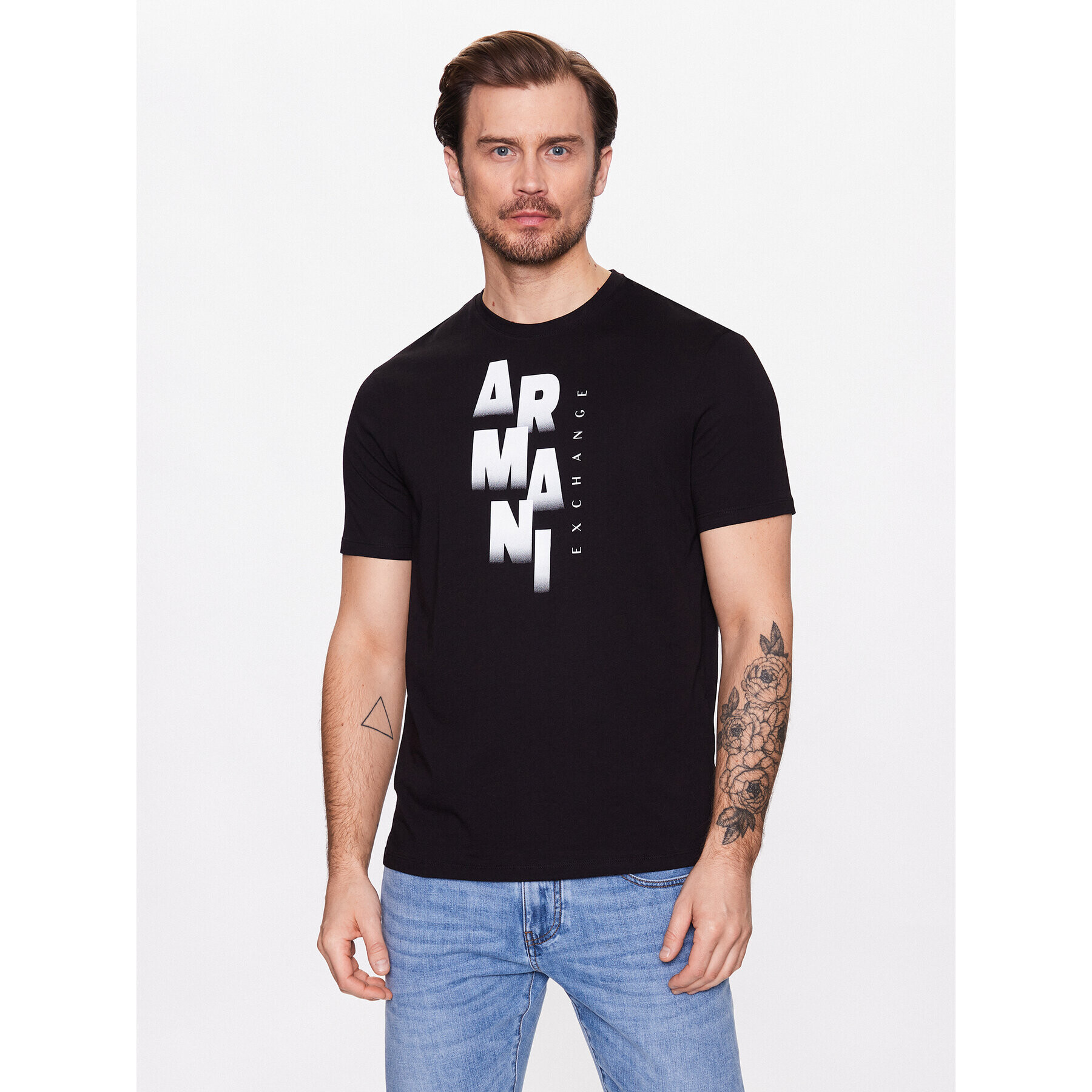 Armani Exchange T-Shirt 3RZTCP ZJGCZ 1200 Černá Regular Fit - Pepit.cz