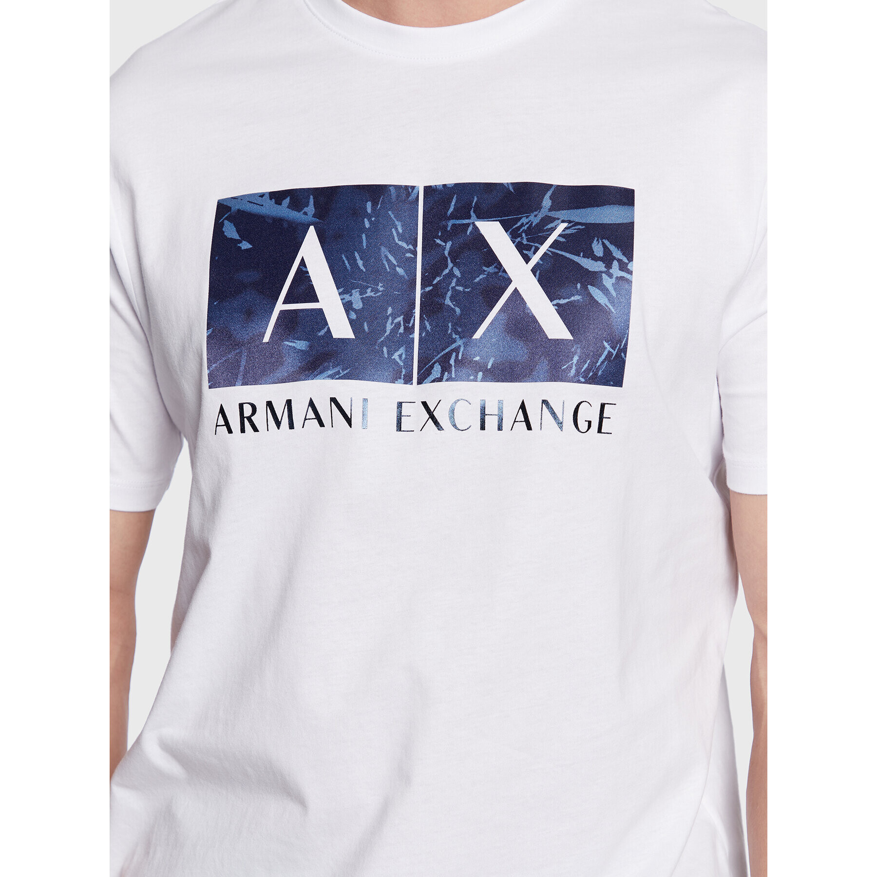 Armani Exchange T-Shirt 3RZTHA ZJH4Z 21CB Bílá Regular Fit - Pepit.cz