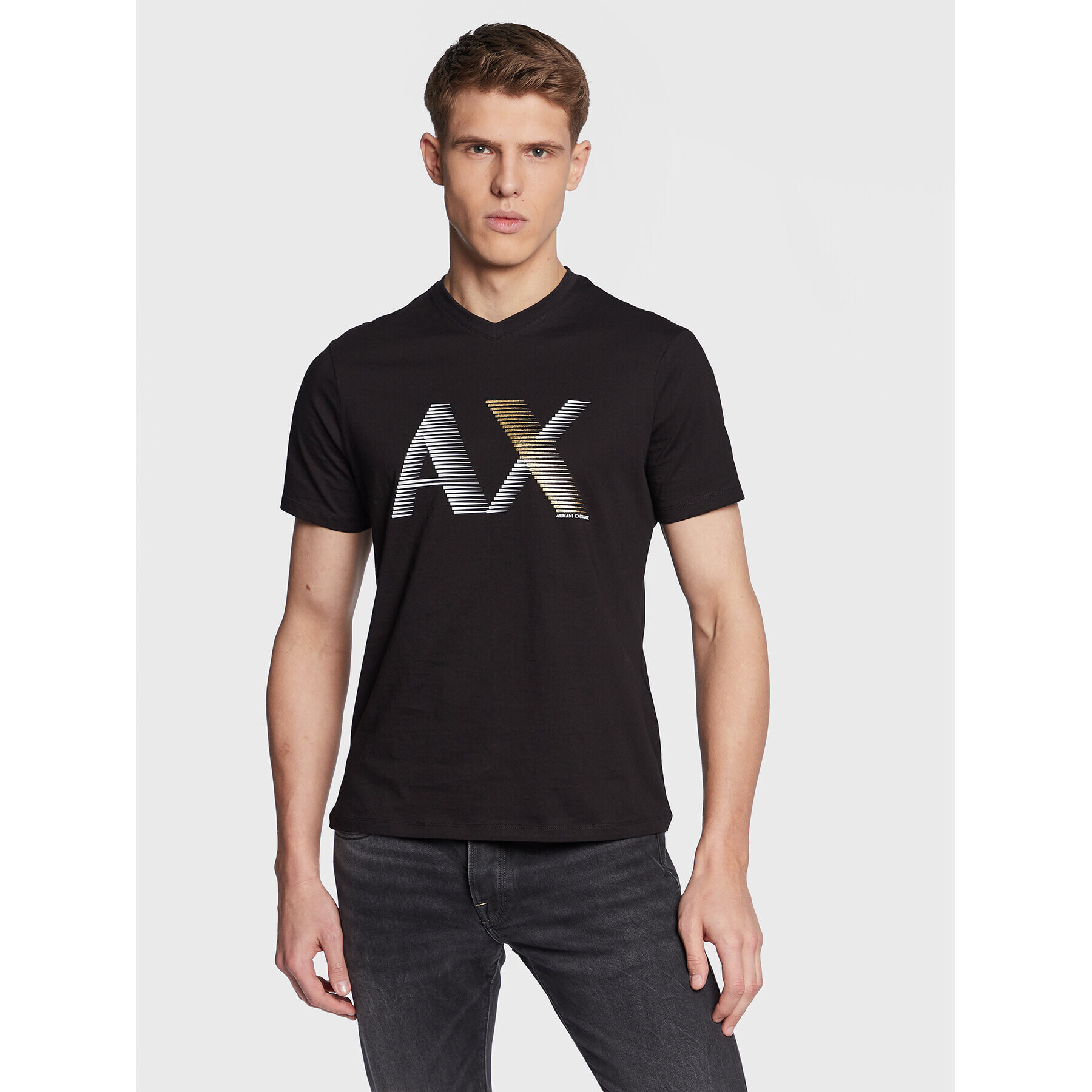 Armani Exchange T-Shirt 3RZTHB ZJBYZ 1200 Černá Regular Fit - Pepit.cz