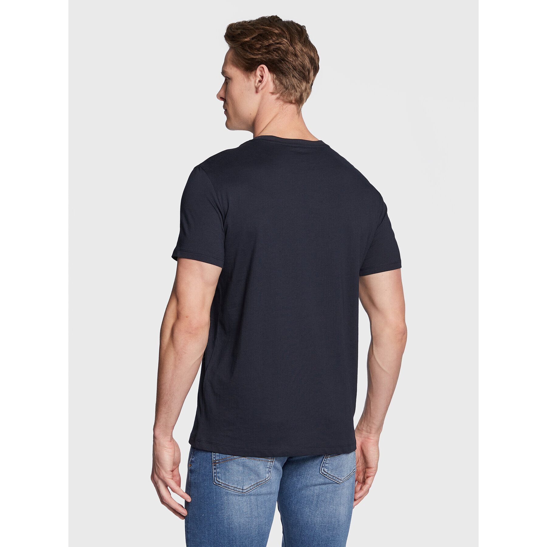 Armani Exchange T-Shirt 3RZTHQ ZJBYZ 1510 Tmavomodrá Slim Fit - Pepit.cz