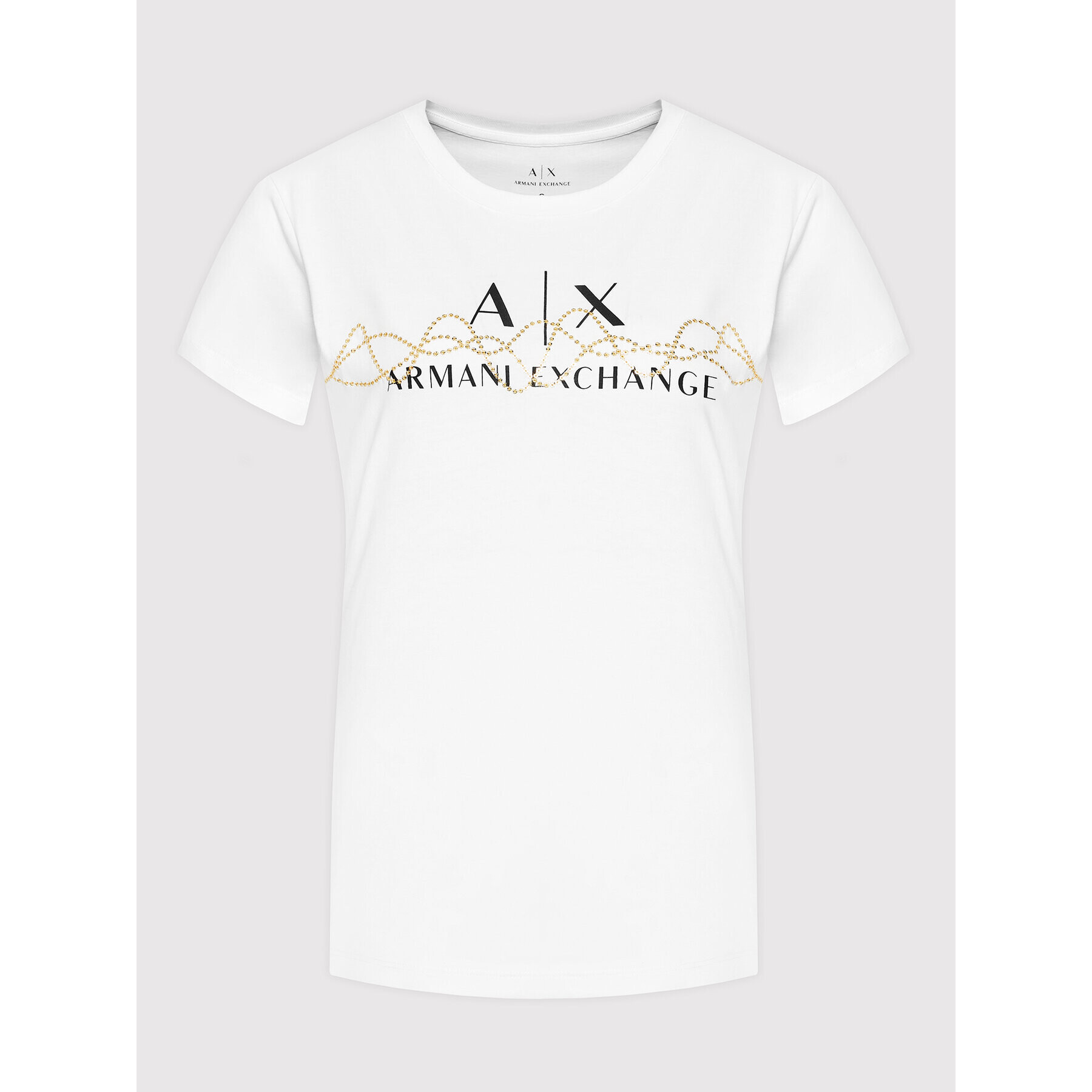 Armani Exchange T-Shirt 6KYTAK YJ8QZ 1000 Bílá Regular Fit - Pepit.cz