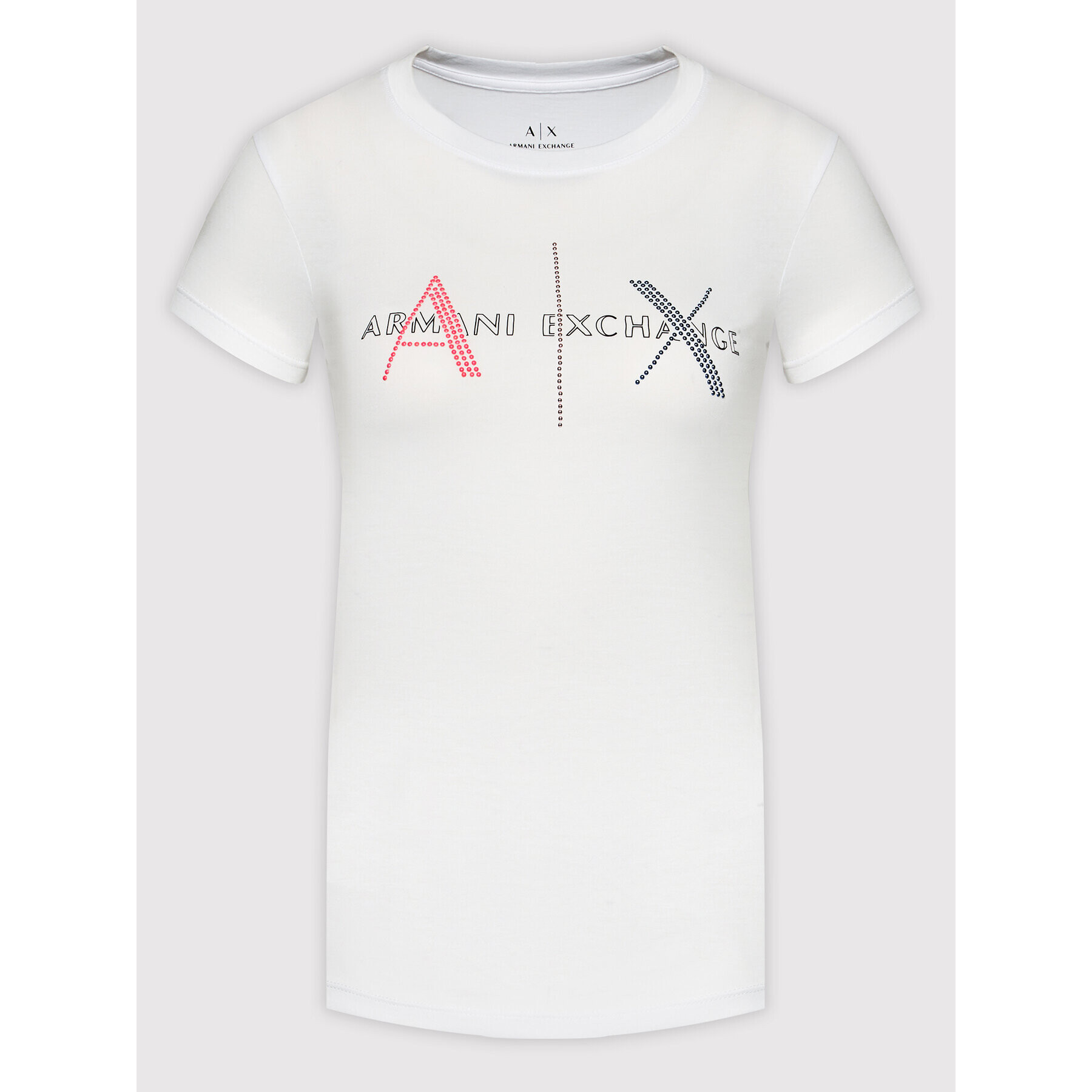 Armani Exchange T-Shirt 6KYTGU YJW1Z 1000 Bílá Slim Fit - Pepit.cz