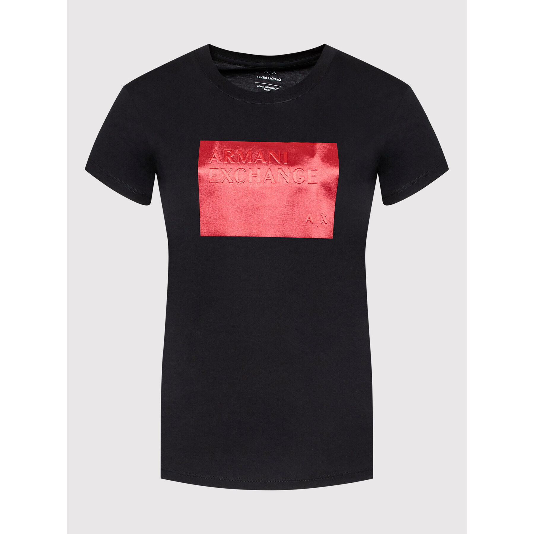 Armani Exchange T-Shirt 6LYT49 YJ8QZ 1200 Černá Regular Fit - Pepit.cz