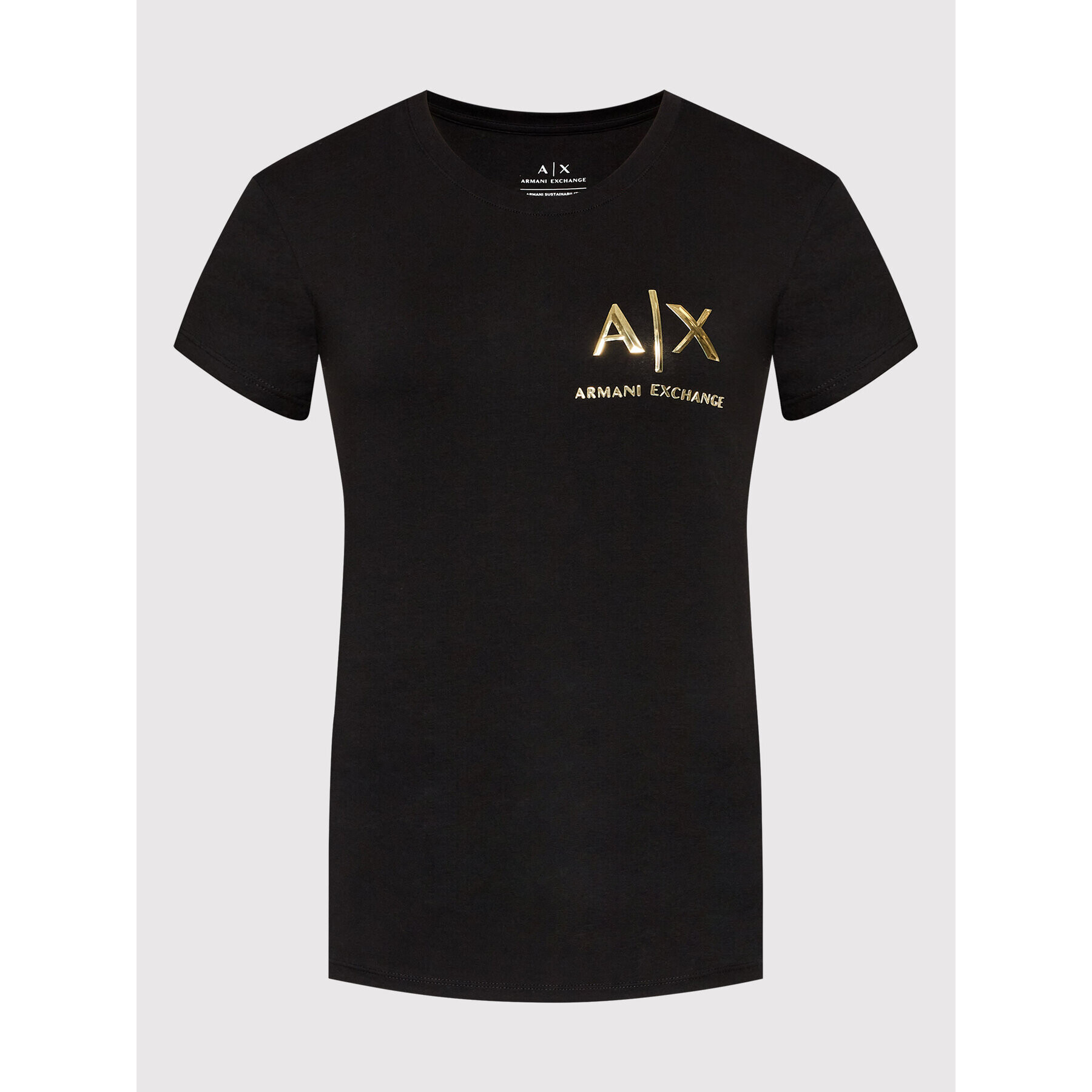 Armani Exchange T-Shirt 6LYT52 YJ9XZ 1200 Černá Regular Fit - Pepit.cz