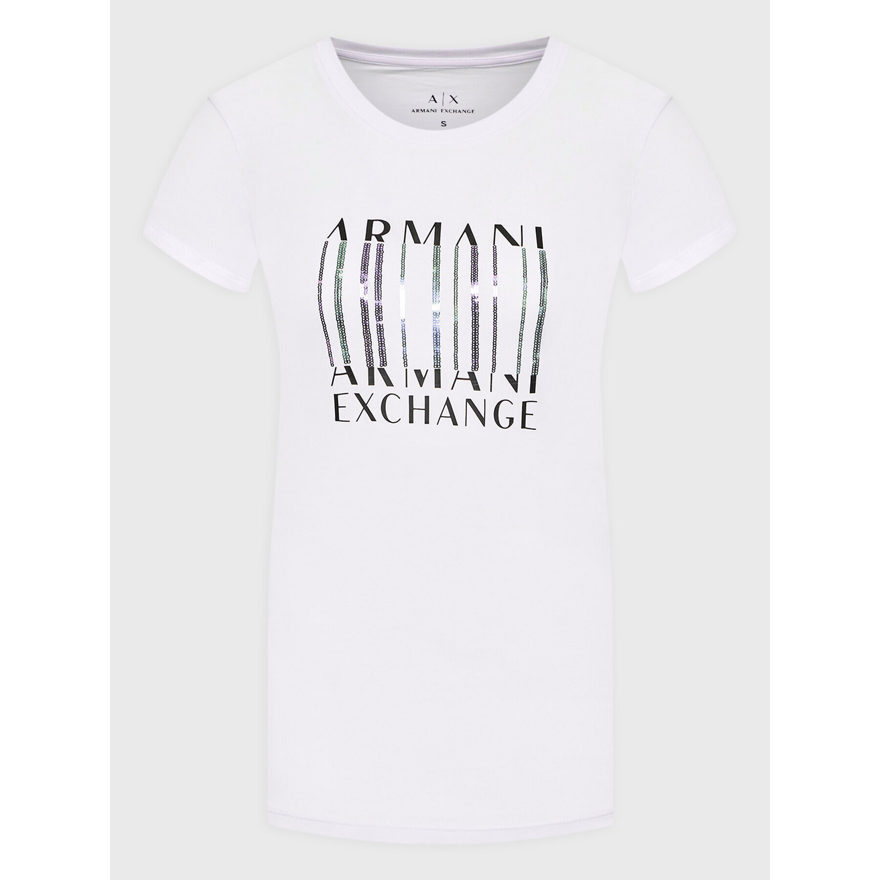 Armani Exchange T-Shirt 6LYT66 YJC7Z 1000 Bílá Regular Fit - Pepit.cz