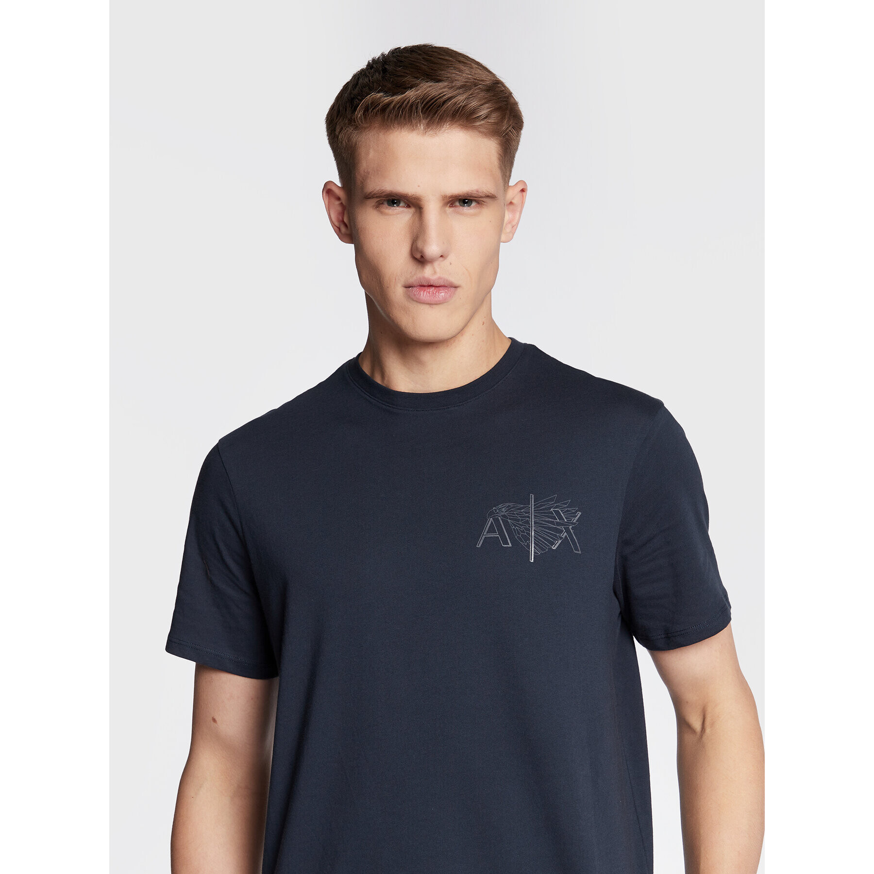 Armani Exchange T-Shirt 6LZTHE ZJ5LZ 1510 Tmavomodrá Regular Fit - Pepit.cz