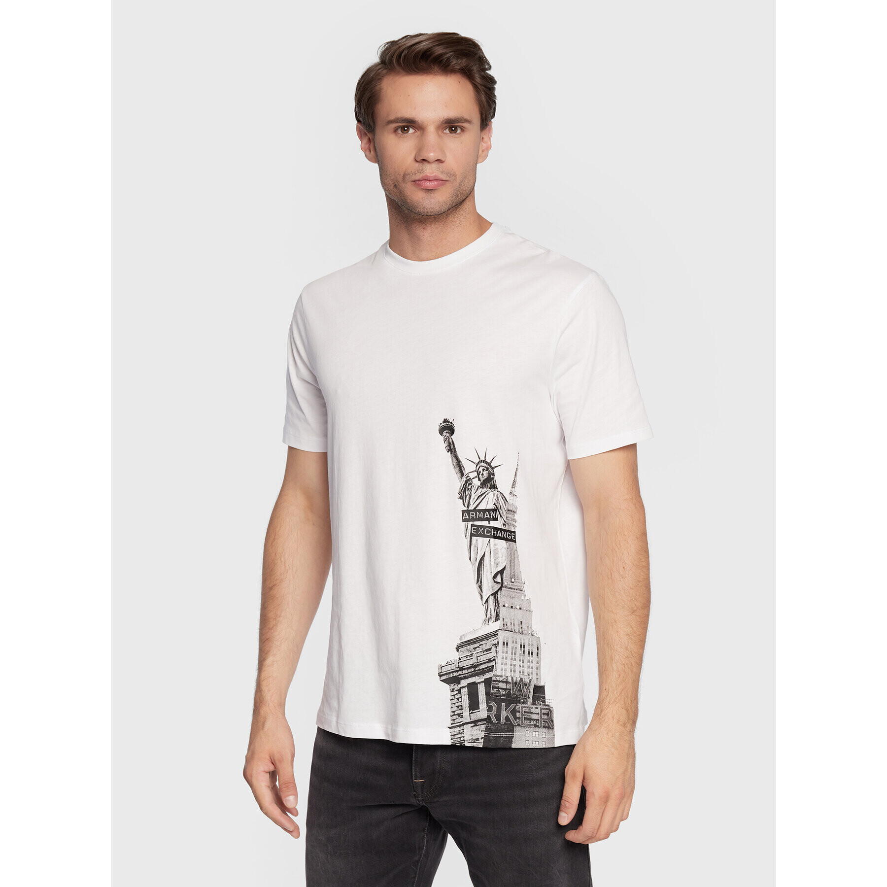 Armani Exchange T-Shirt 6LZTJH ZJH4Z 1100 Bílá Regular Fit - Pepit.cz