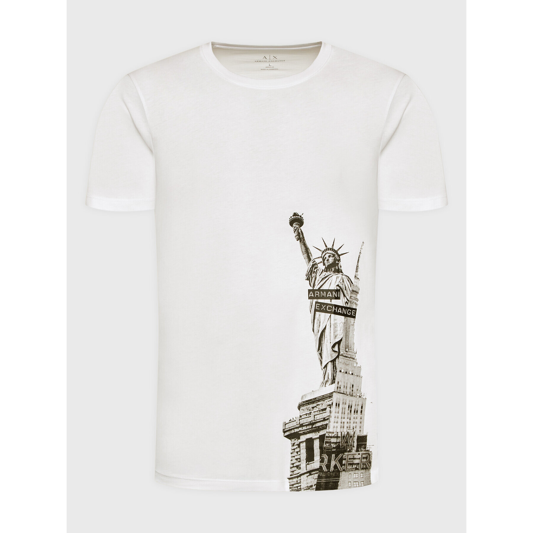 Armani Exchange T-Shirt 6LZTJH ZJH4Z 1100 Bílá Regular Fit - Pepit.cz