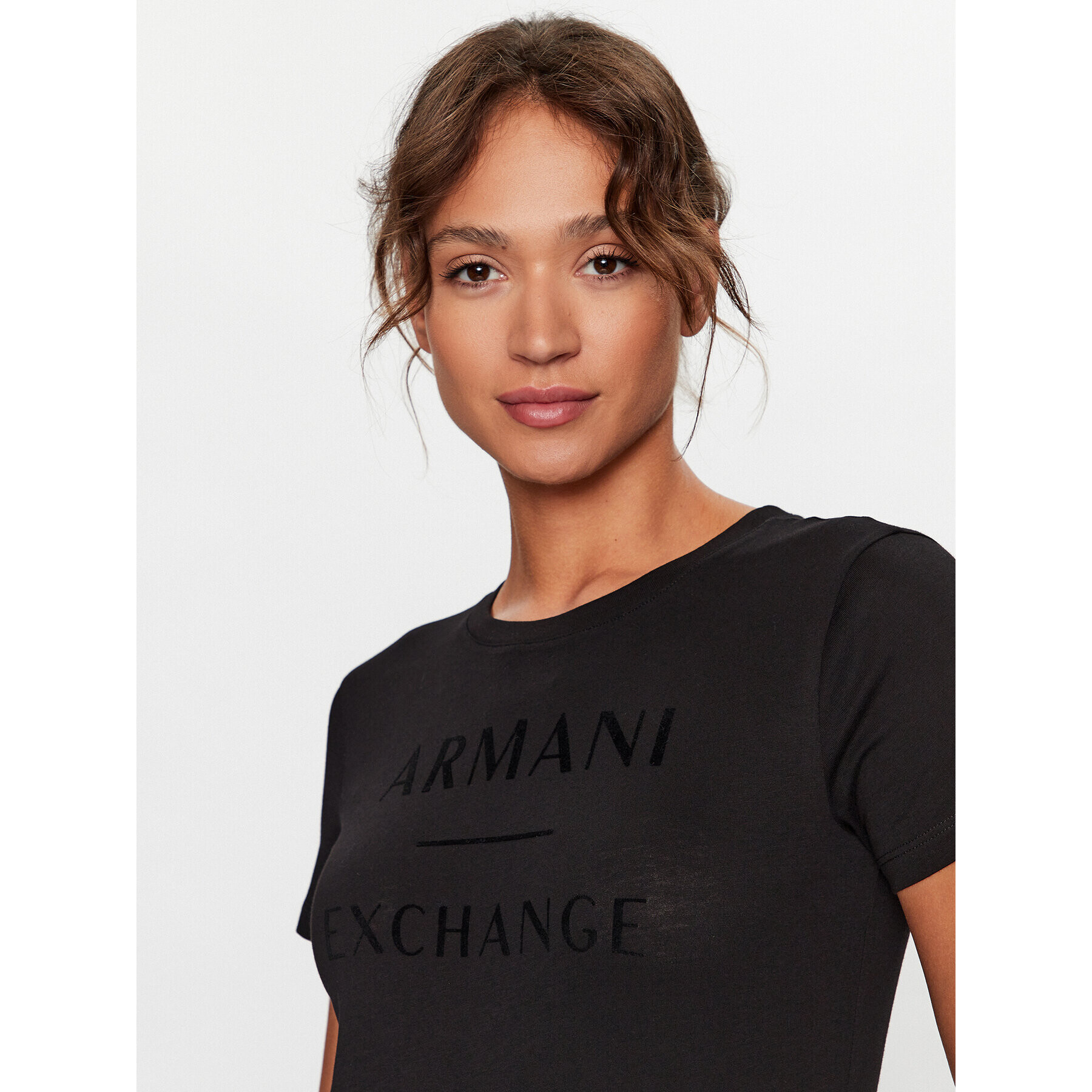 Armani Exchange T-Shirt 6RYT47 YJ3RZ 1200 Černá Regular Fit - Pepit.cz