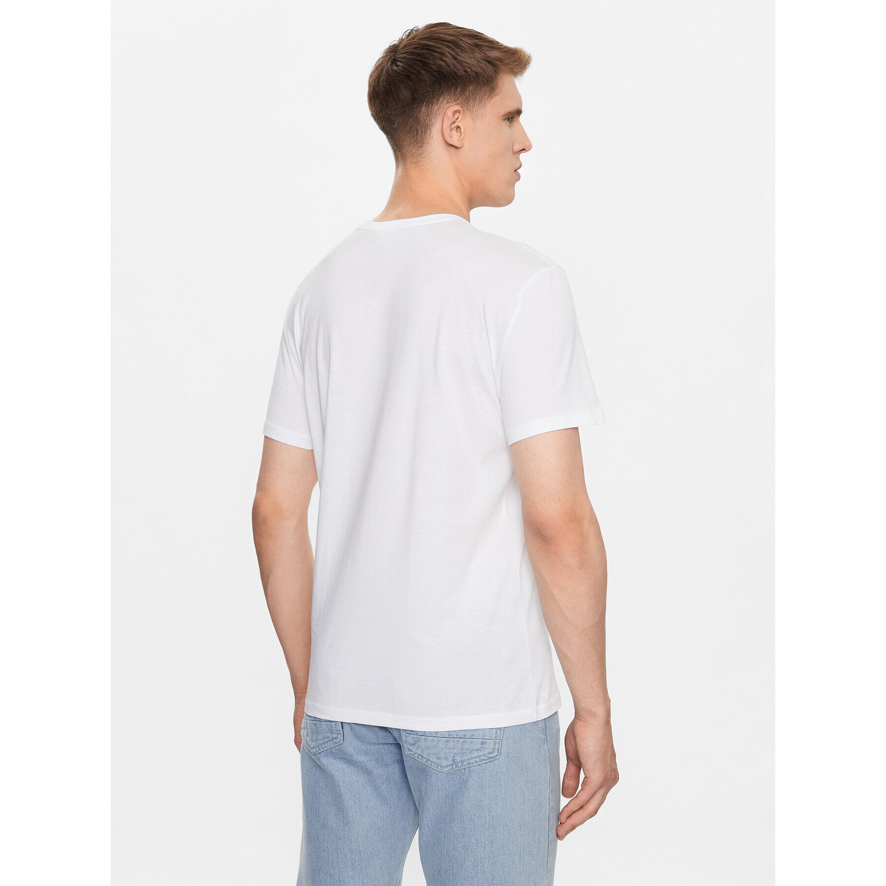 Armani Exchange T-Shirt 6RZTAM ZJ9TZ 1100 Bílá Regular Fit - Pepit.cz