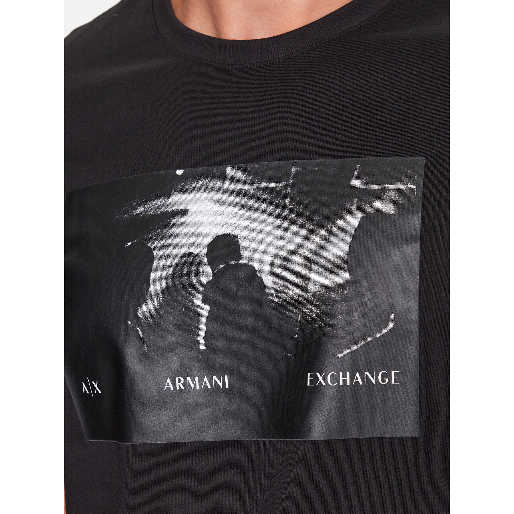 Armani Exchange T-Shirt 6RZTHR ZJBYZ 1200 Černá Regular Fit - Pepit.cz