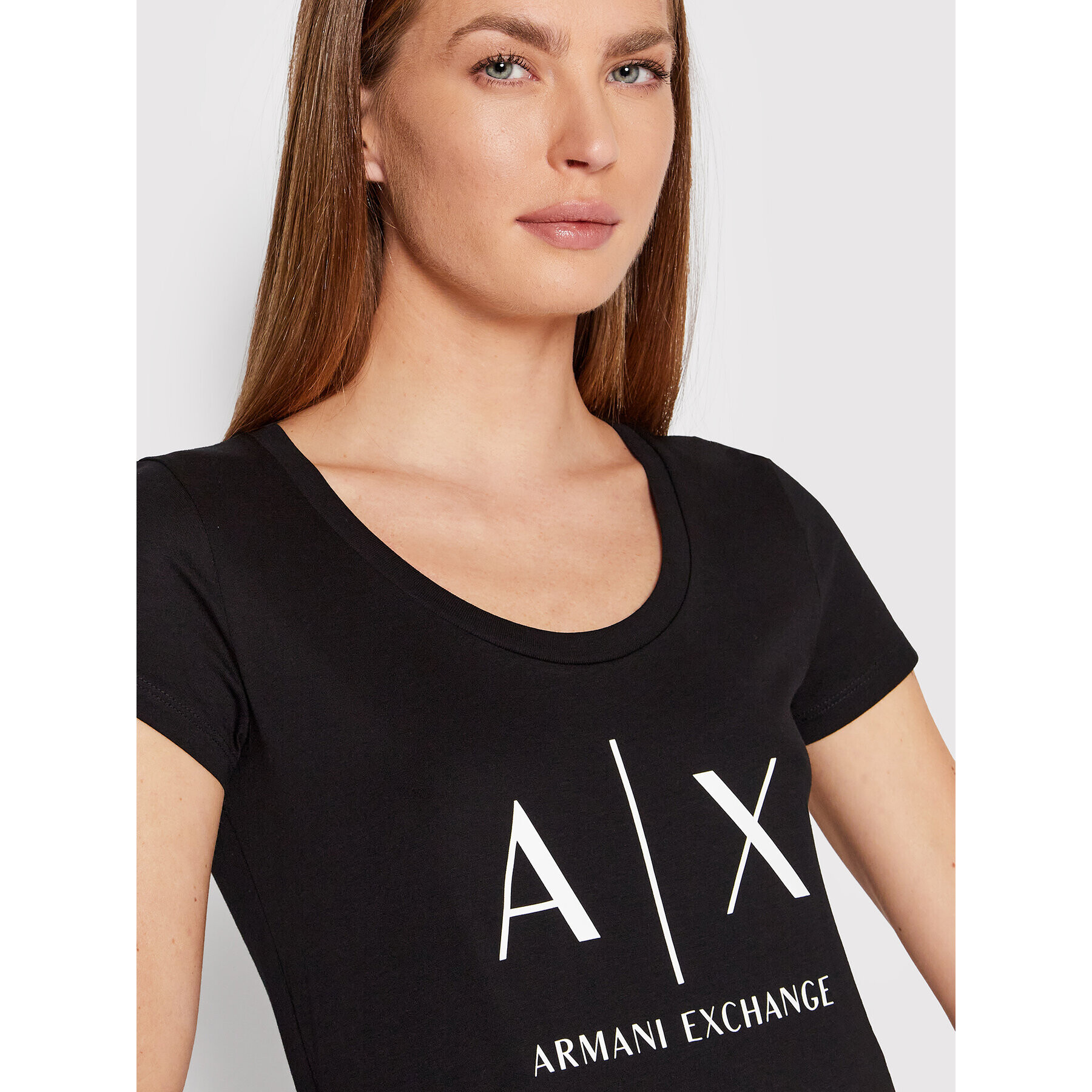 Armani Exchange T-Shirt 8NYT70 YJ16Z 1200 Černá Regular Fit - Pepit.cz