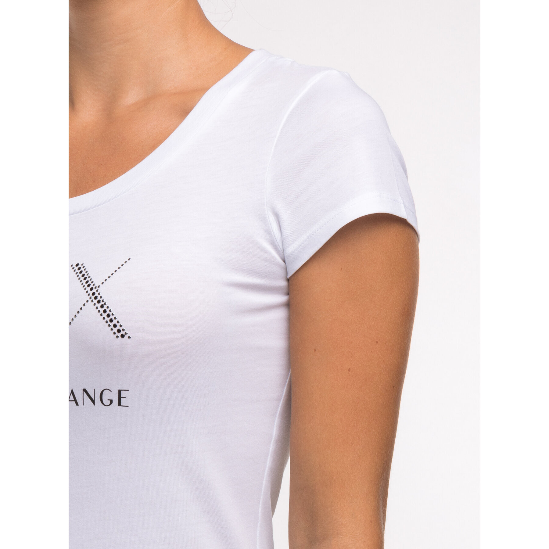 Armani Exchange T-Shirt 8NYT83 YJ16Z 1000 Bílá Regular Fit - Pepit.cz