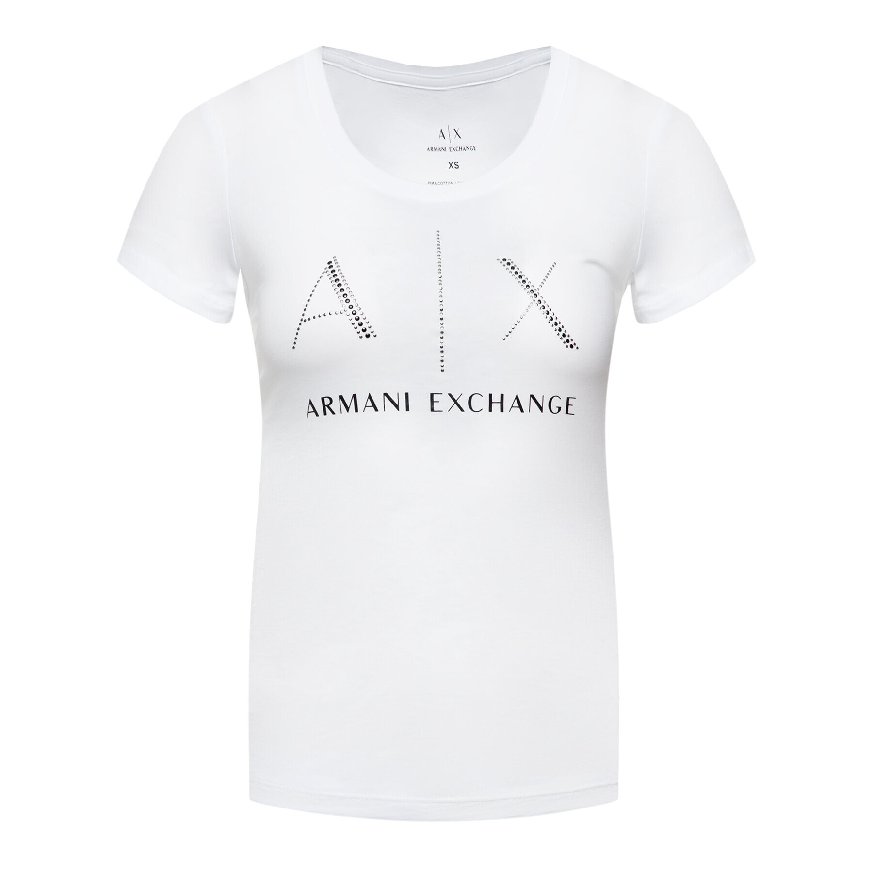 Armani Exchange T-Shirt 8NYT83 YJ16Z 1000 Bílá Regular Fit - Pepit.cz