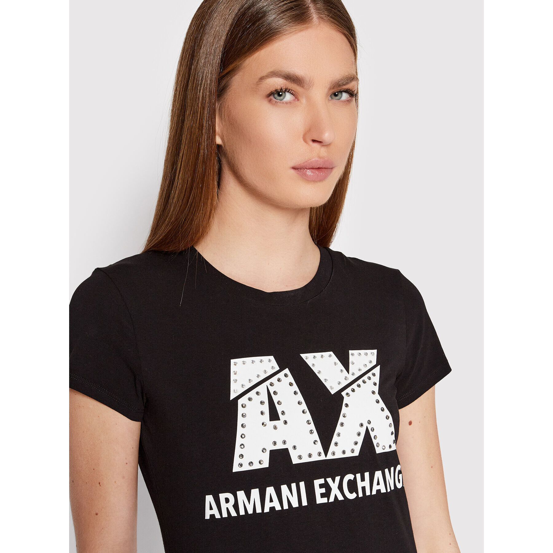 Armani Exchange T-Shirt 8NYT86 Y8C7Z 1200 Černá Slim Fit - Pepit.cz