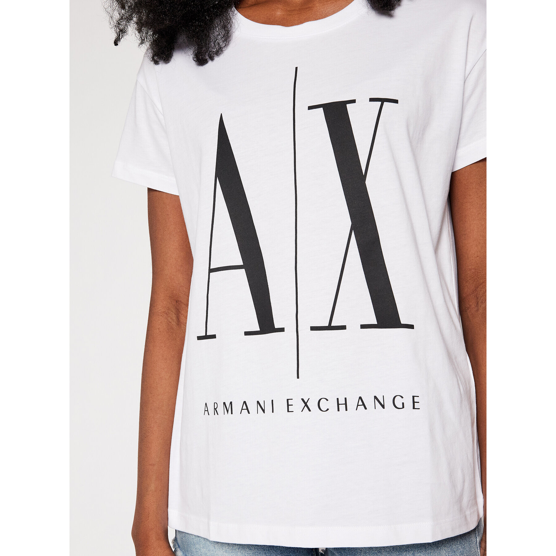 Armani Exchange T-Shirt 8NYTCX YJG3Z 5100 Bílá Regular Fit - Pepit.cz