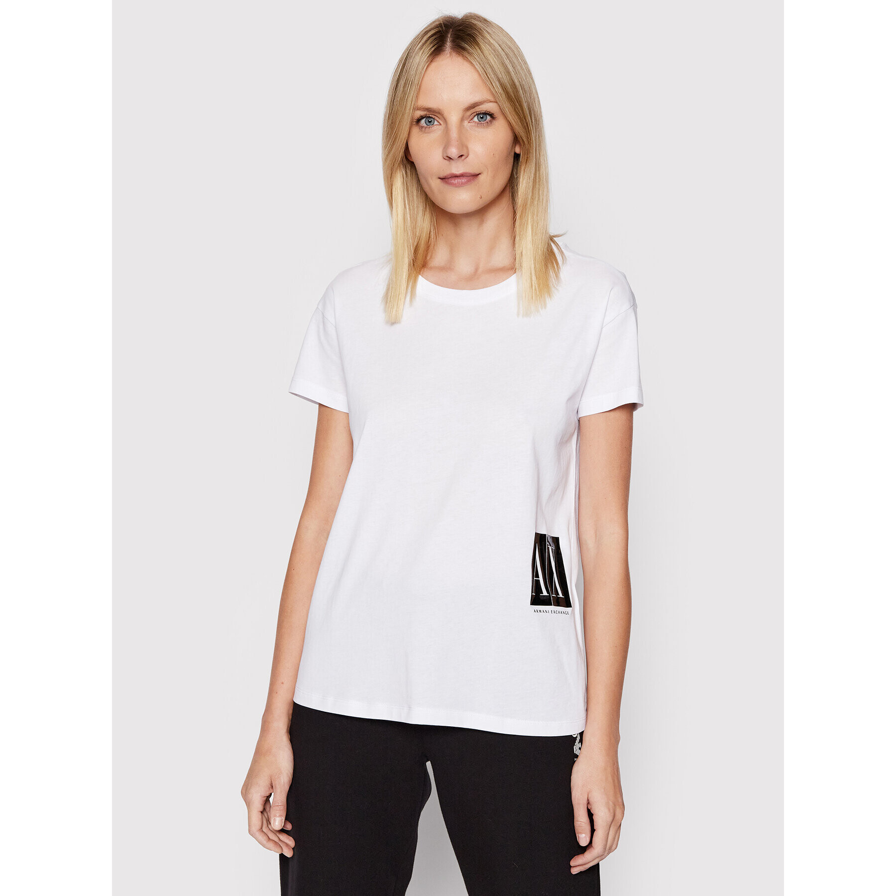 Armani Exchange T-Shirt 8NYTGX YJG3Z 1000 Bílá Regular Fit - Pepit.cz