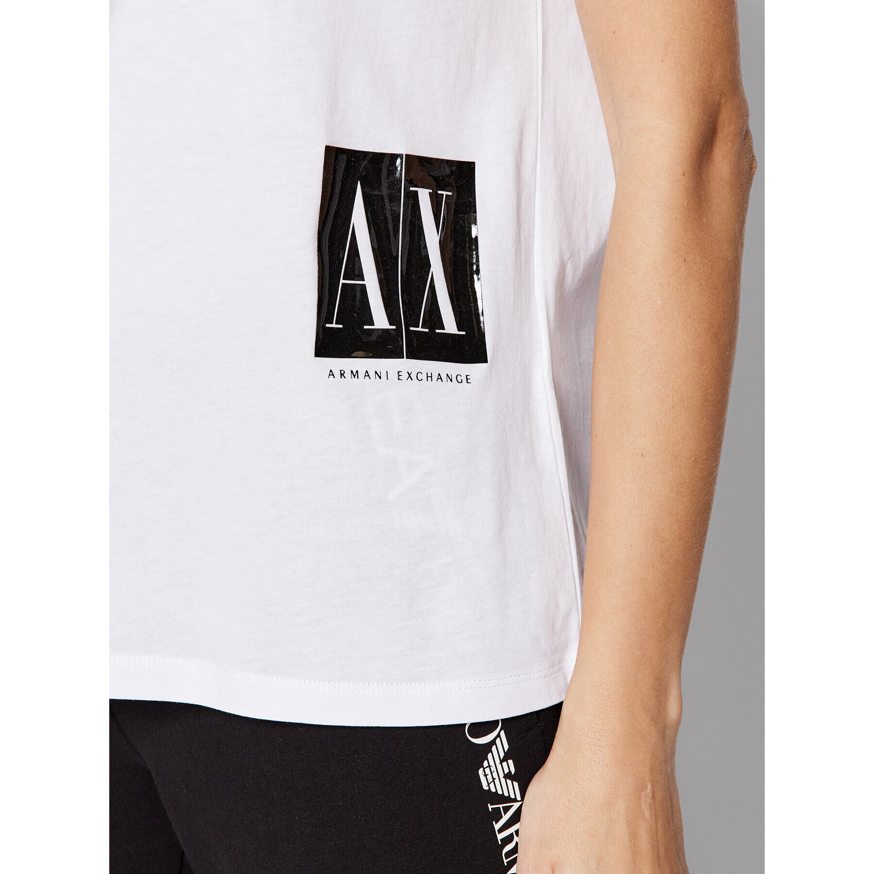 Armani Exchange T-Shirt 8NYTGX YJG3Z 1000 Bílá Regular Fit - Pepit.cz