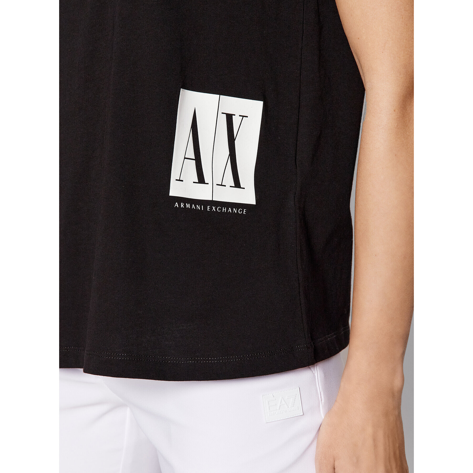 Armani Exchange T-Shirt 8NYTGX YJG3Z 1200 Černá Regular Fit - Pepit.cz