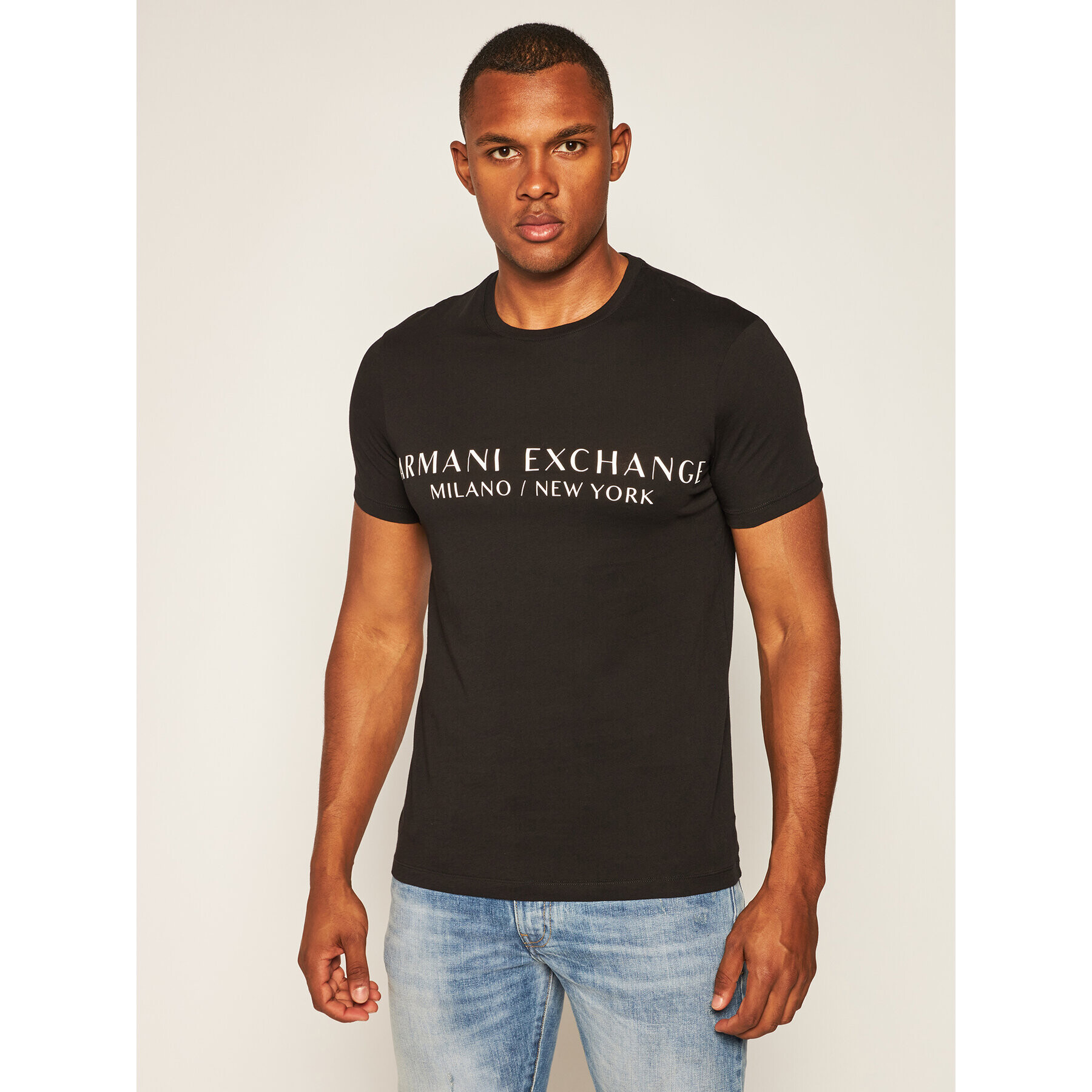 Armani Exchange T-Shirt 8NZT72 Z8H4Z 1200 Černá Slim Fit - Pepit.cz