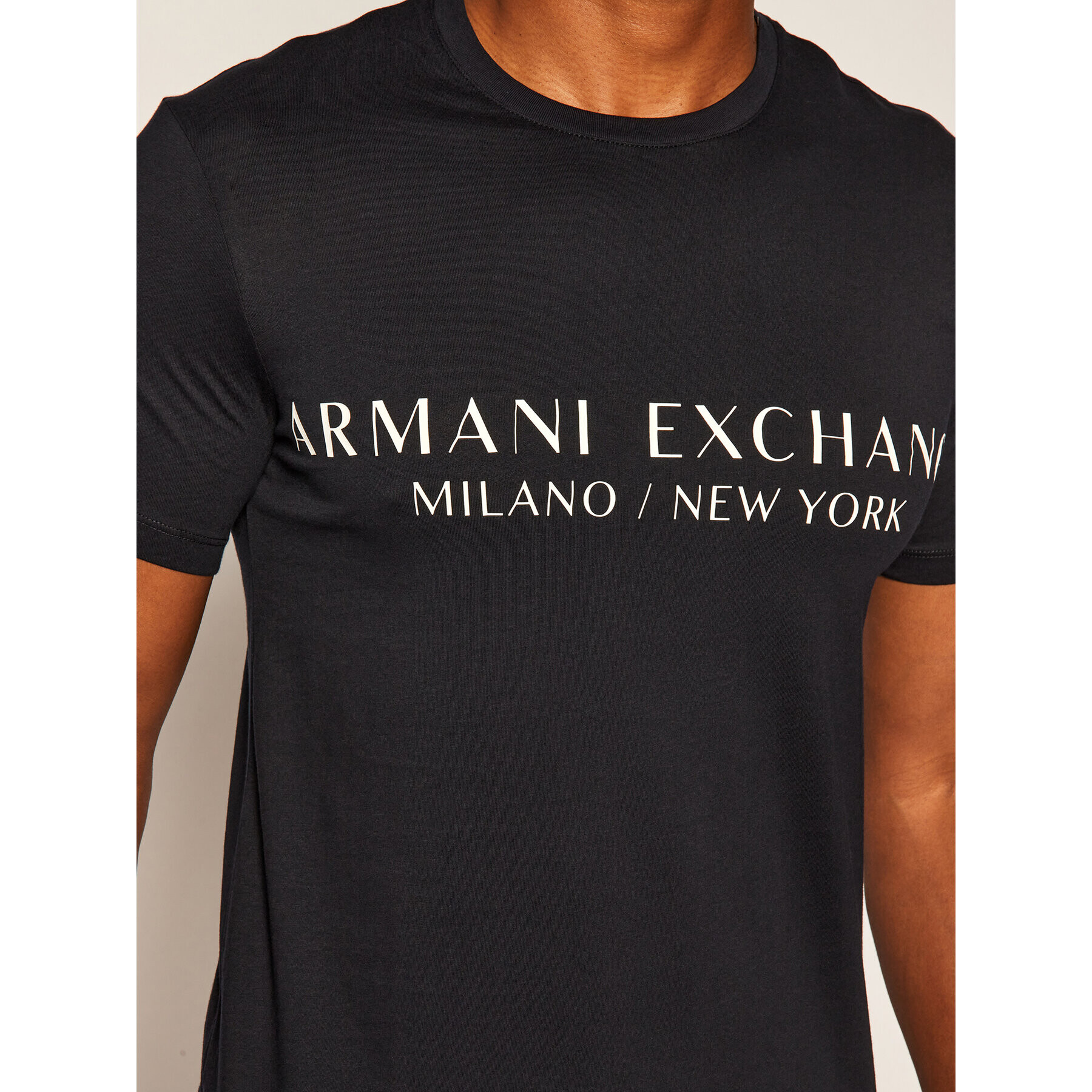 Armani Exchange T-Shirt 8NZT72 Z8H4Z 1510 Tmavomodrá Slim Fit - Pepit.cz