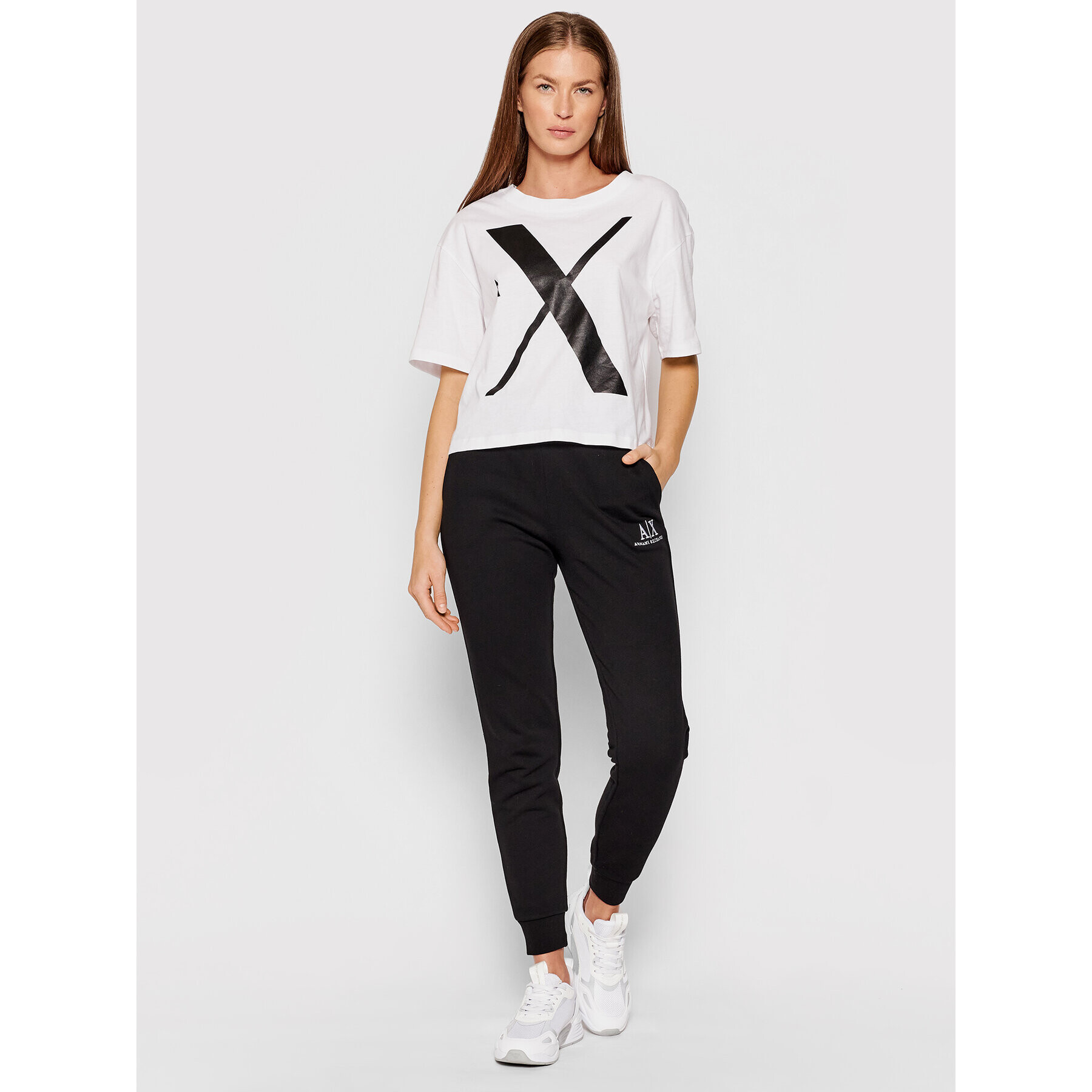 Armani Exchange Teplákové kalhoty 6KYP82 YJ3NZ 1200 Černá Regular Fit - Pepit.cz