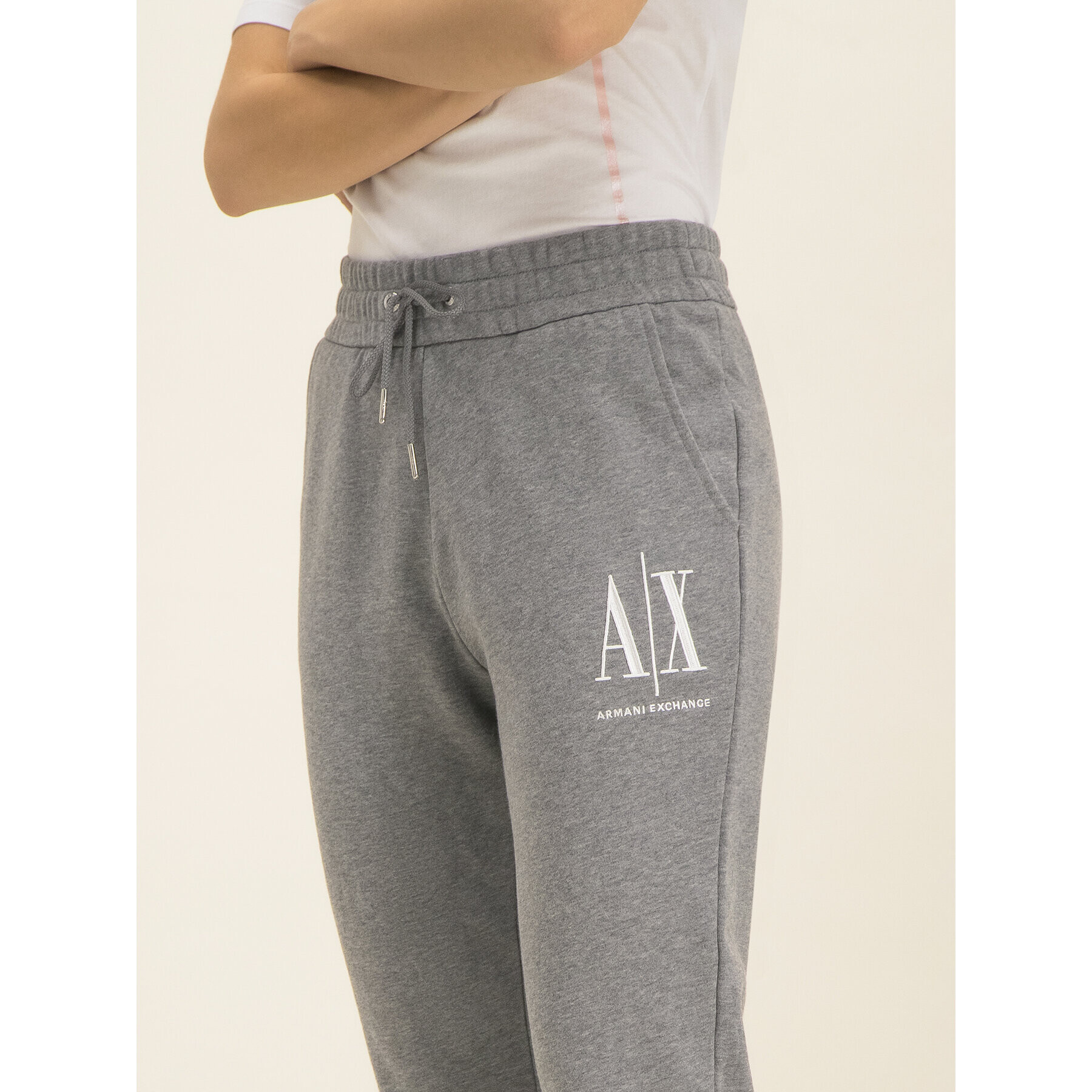 Armani Exchange Teplákové kalhoty 8NYPCX YJ68Z 3930 Šedá Regular Fit - Pepit.cz