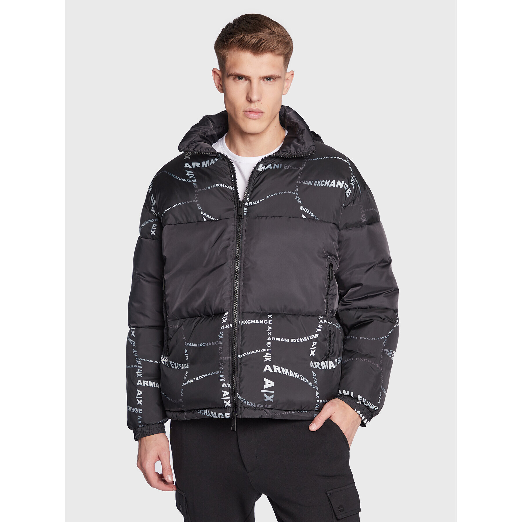 Armani Exchange Vatovaná bunda 3RZB03 ZNKRZ 52AG Černá Regular Fit - Pepit.cz