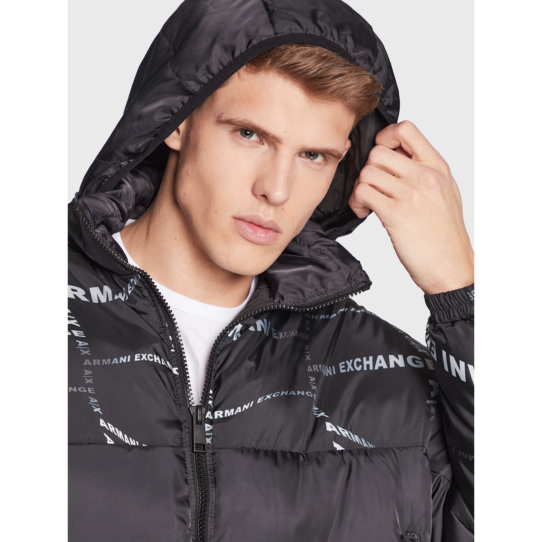 Armani Exchange Vatovaná bunda 3RZB03 ZNKRZ 52AG Černá Regular Fit - Pepit.cz