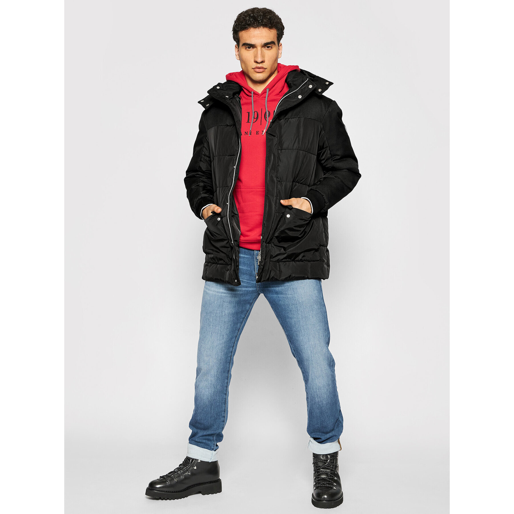 Armani Exchange Vatovaná bunda 6KZK01 ZNSHZ 1200 Černá Regular Fit - Pepit.cz