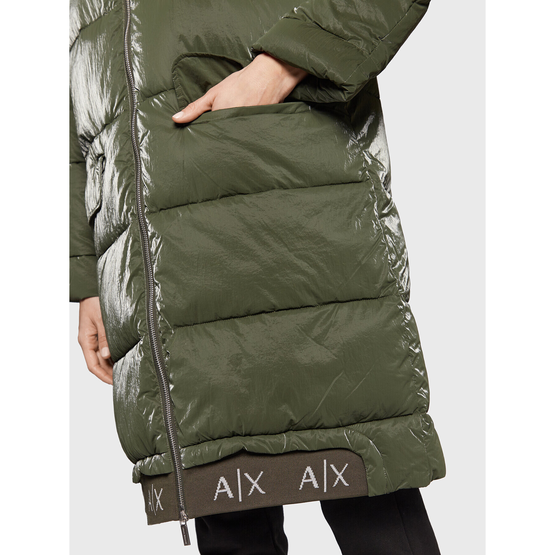 Armani Exchange Vatovaná bunda 6LYK07 YNSKZ 1880 Zelená Regular Fit - Pepit.cz