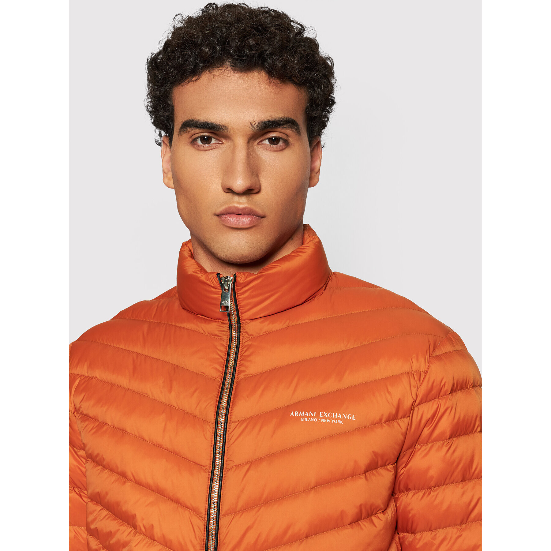 Armani Exchange Vatovaná bunda 8NZB52 ZNW3Z 8600 Oranžová Regular Fit - Pepit.cz