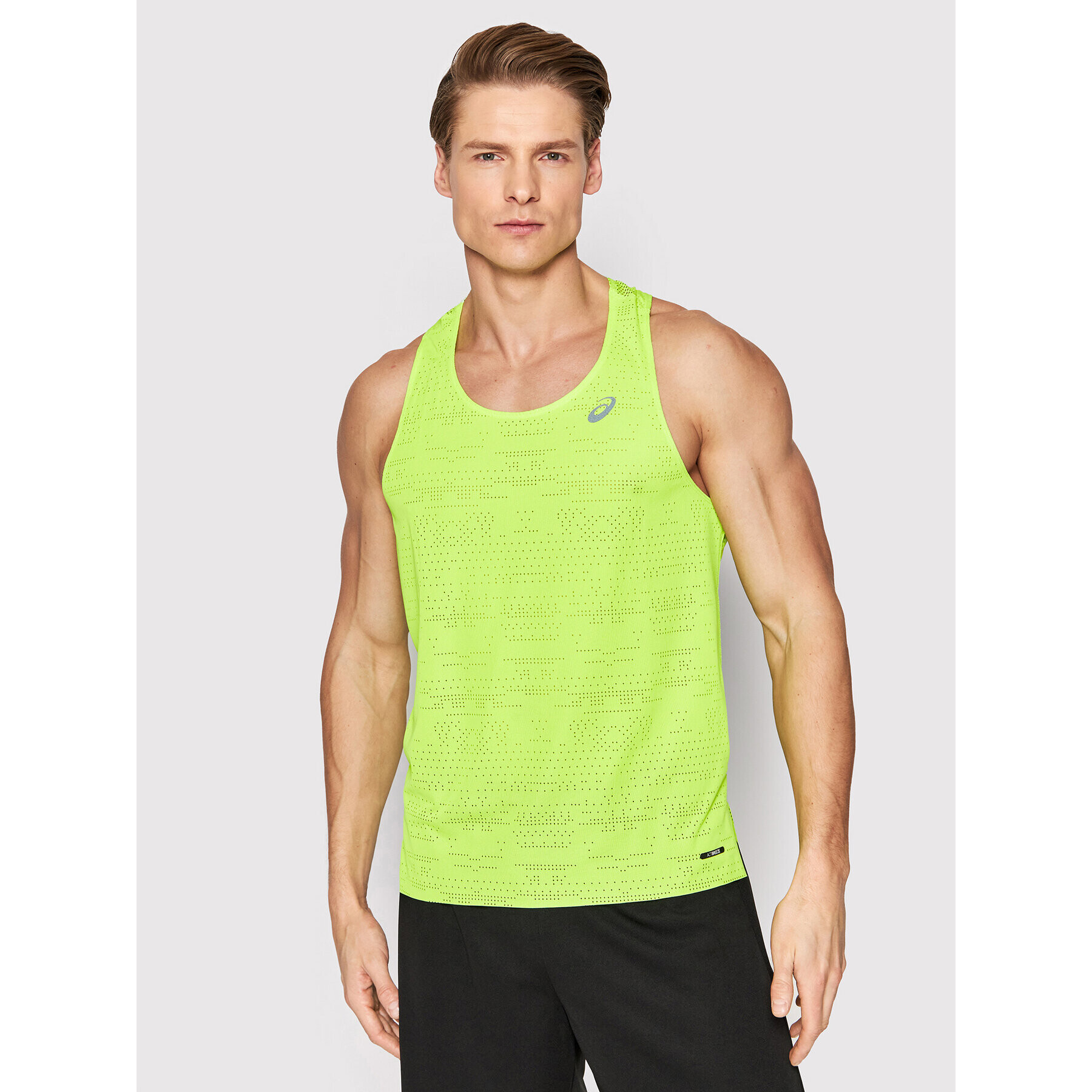 Asics Funkční tričko Ventilate Actibreeze Singlet 2011C232 Zelená Regular Fit - Pepit.cz