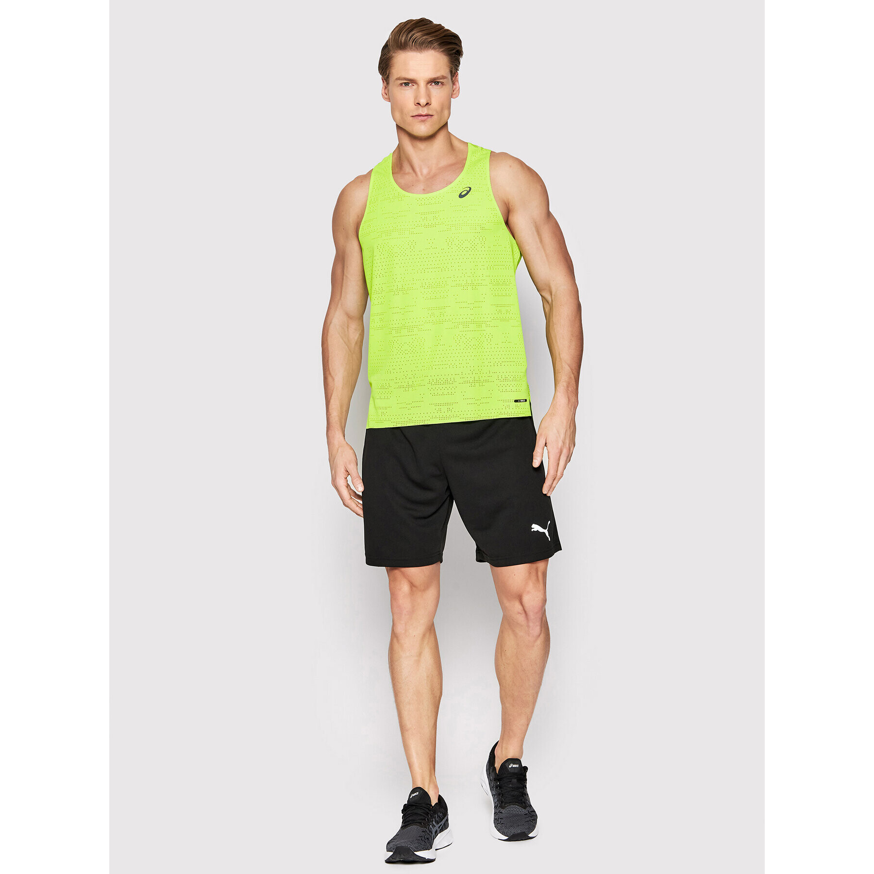 Asics Funkční tričko Ventilate Actibreeze Singlet 2011C232 Zelená Regular Fit - Pepit.cz