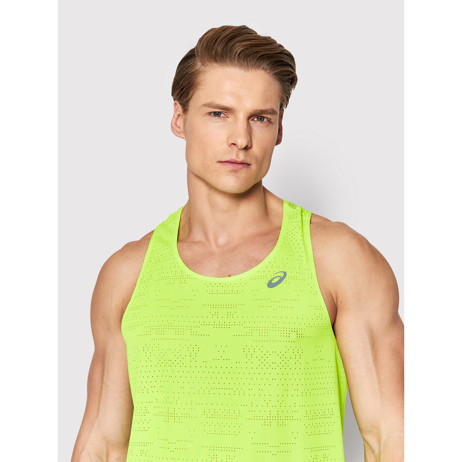 Asics Funkční tričko Ventilate Actibreeze Singlet 2011C232 Zelená Regular Fit - Pepit.cz